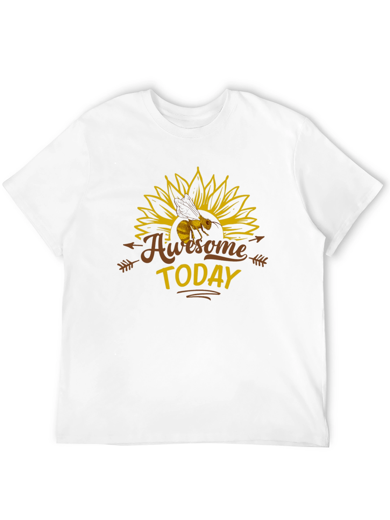 Awesome Today Bee Sunflower Graphic Tee
