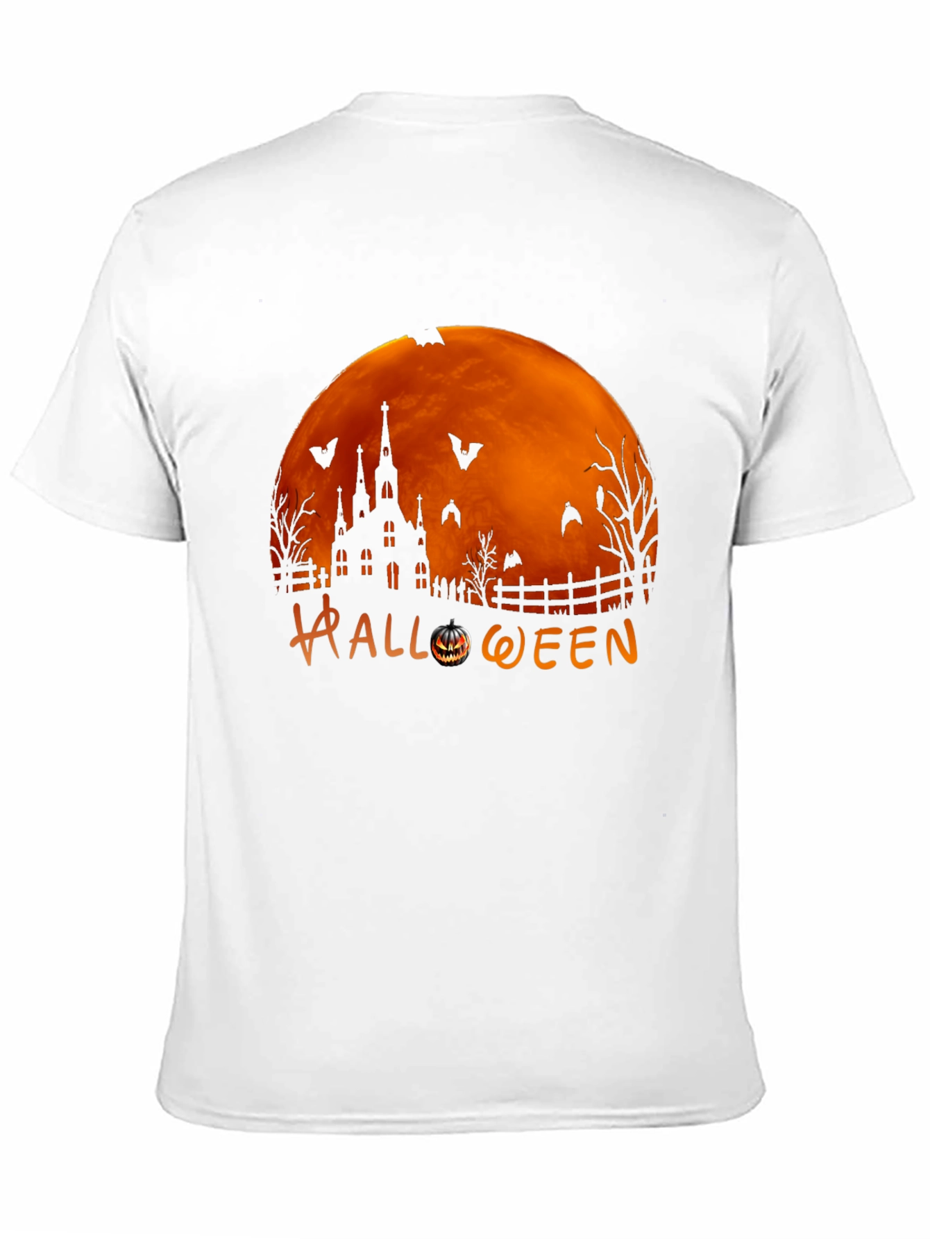 Halloween Themed Graphic Print T-Shirt