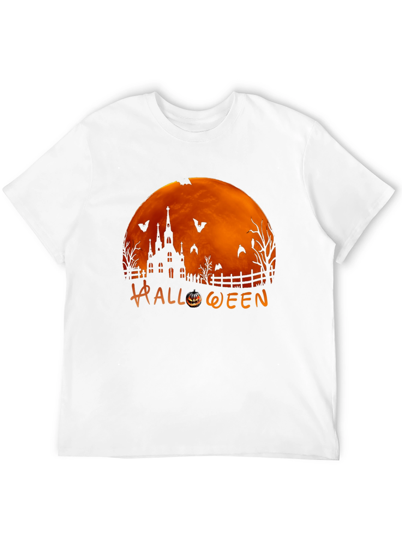 Halloween Themed Graphic Print T-Shirt