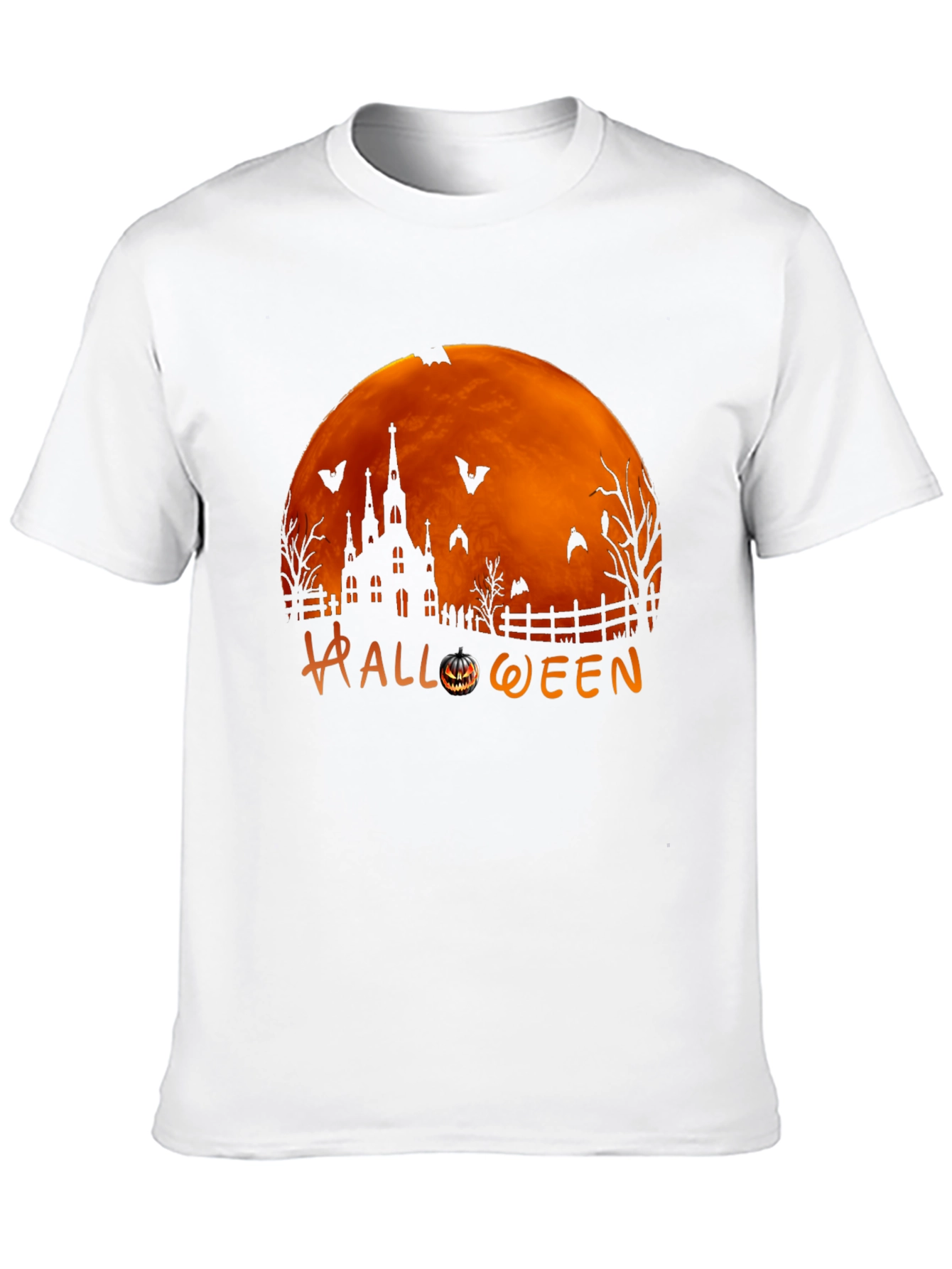 Halloween Themed Graphic Print T-Shirt