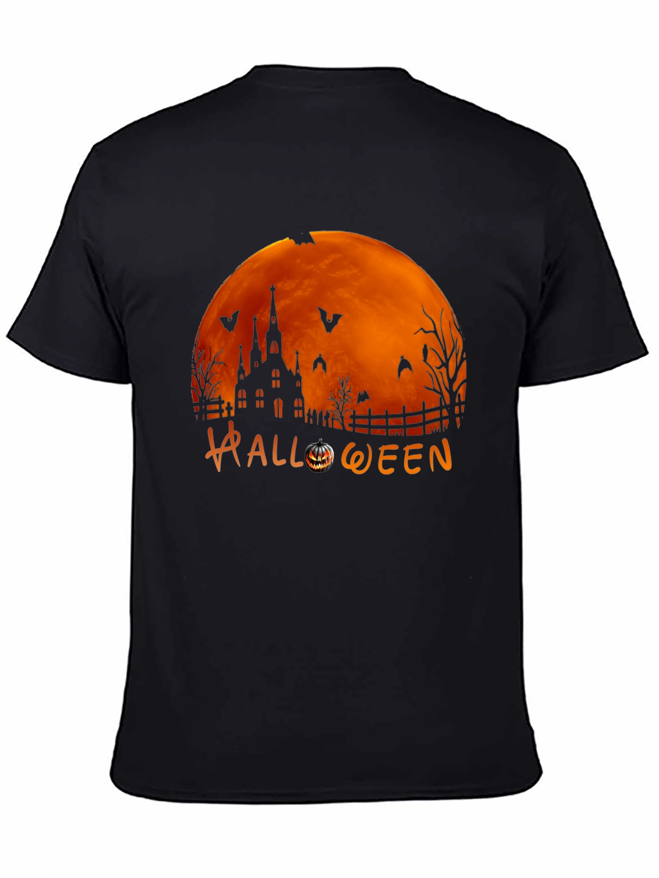 Halloween Themed Graphic Print T-Shirt
