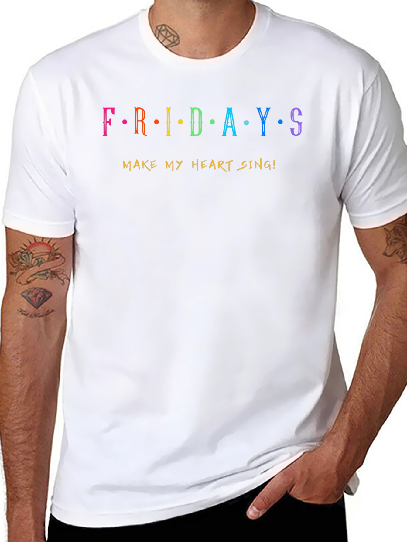 Fridays Make My Heart Sing! Graphic T-Shirt