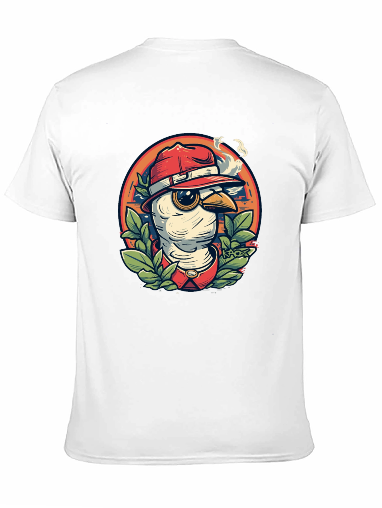 Cool Cartoon Bird T-Shirt - Black