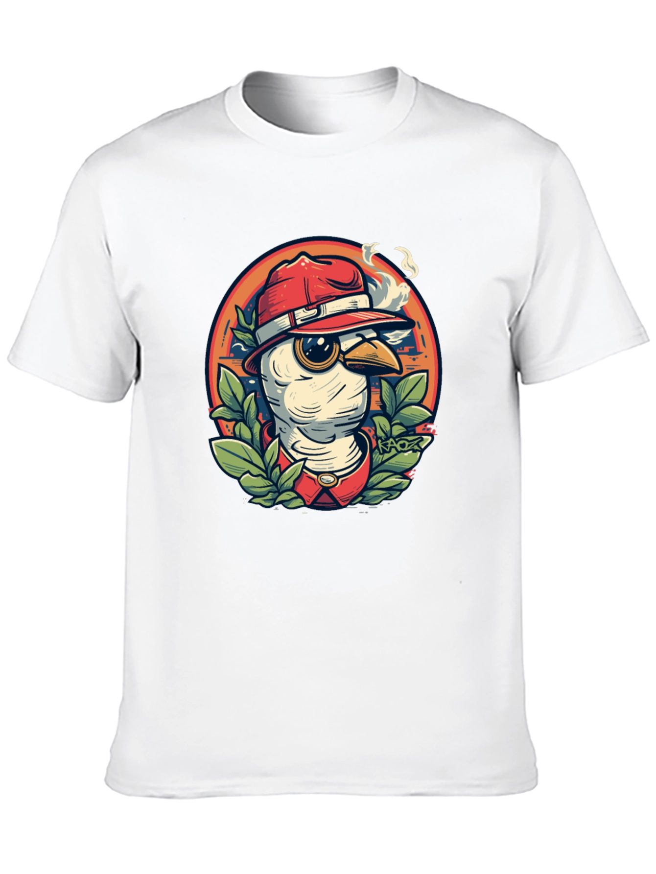 Cool Cartoon Bird T-Shirt - Black