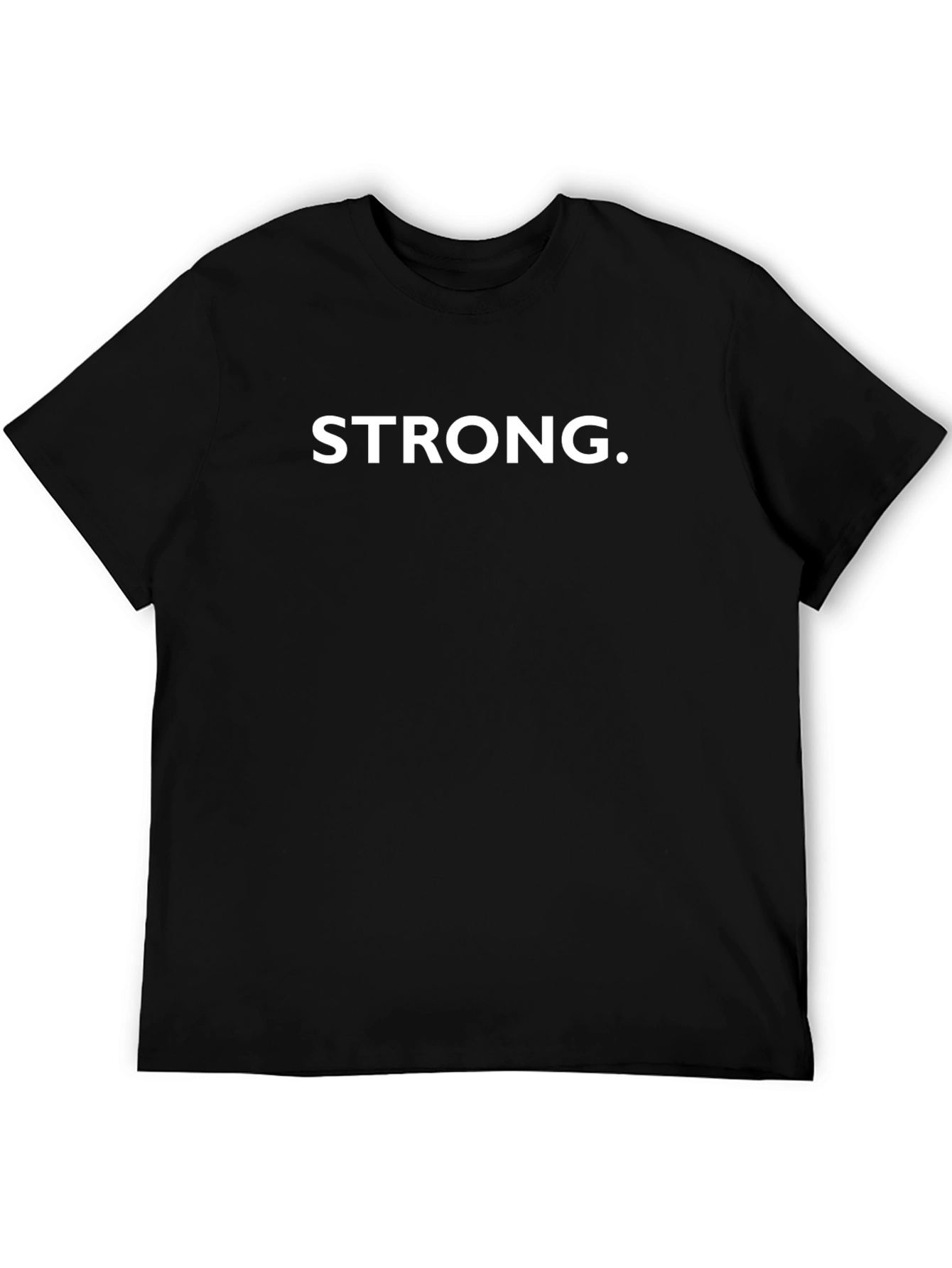 Strong Statement T-Shirt - Classic Black Cotton Tee