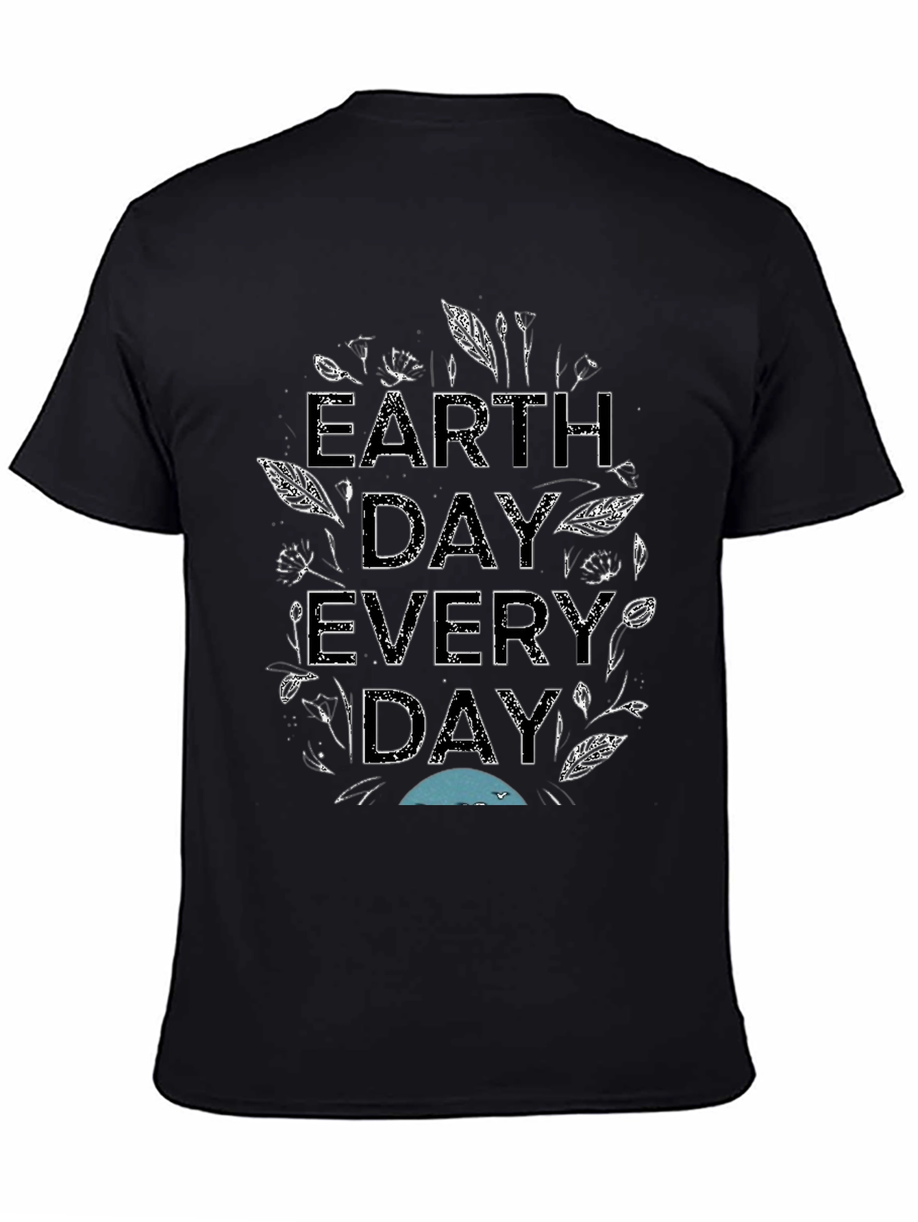 Earth Day Every Day Graphic Tee - Black
