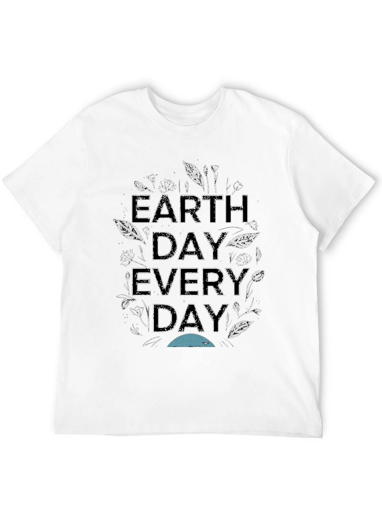 Earth Day Every Day Graphic Tee - Black