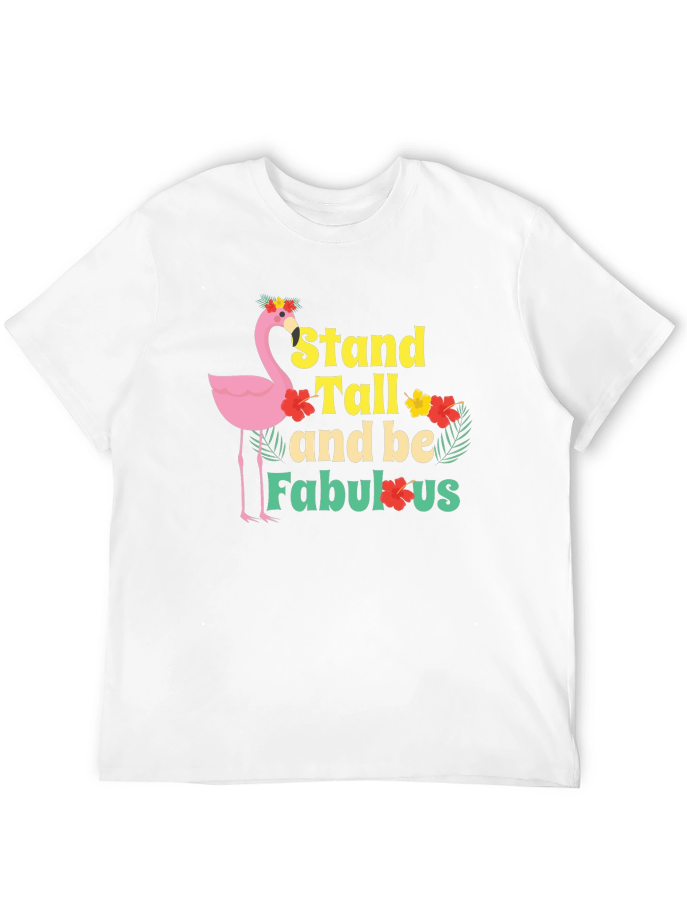 Stand Tall Flamingo Graphic Tee - Black