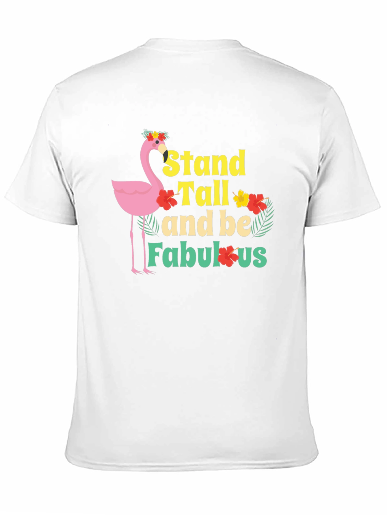 Stand Tall Flamingo Graphic Tee - Black