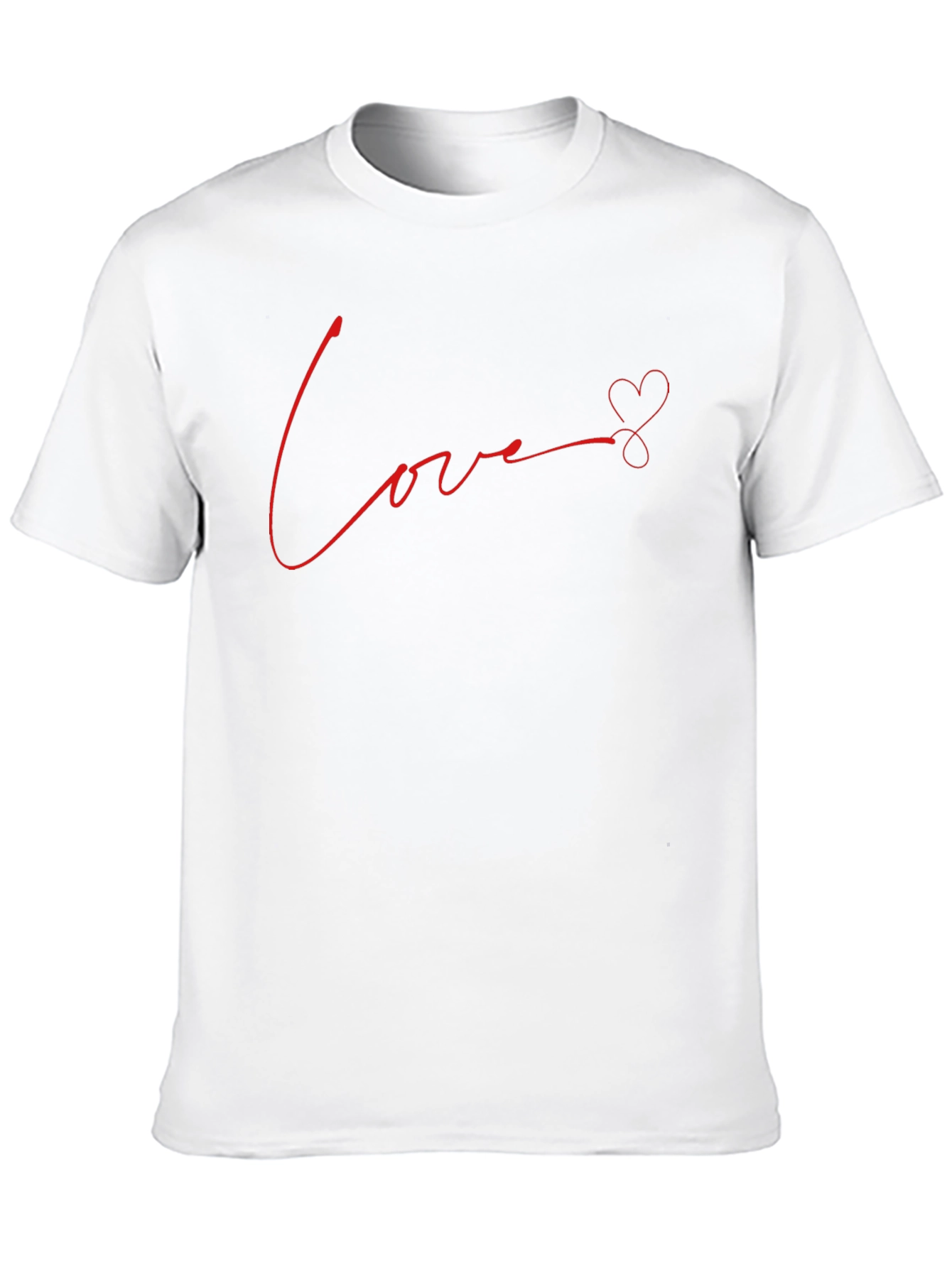 Love Heart Graphic Tee - Black T-Shirt