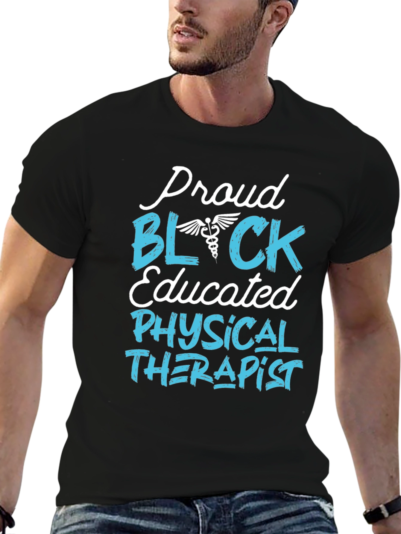 Proud Black Educated Physical Therapist T-Shirt