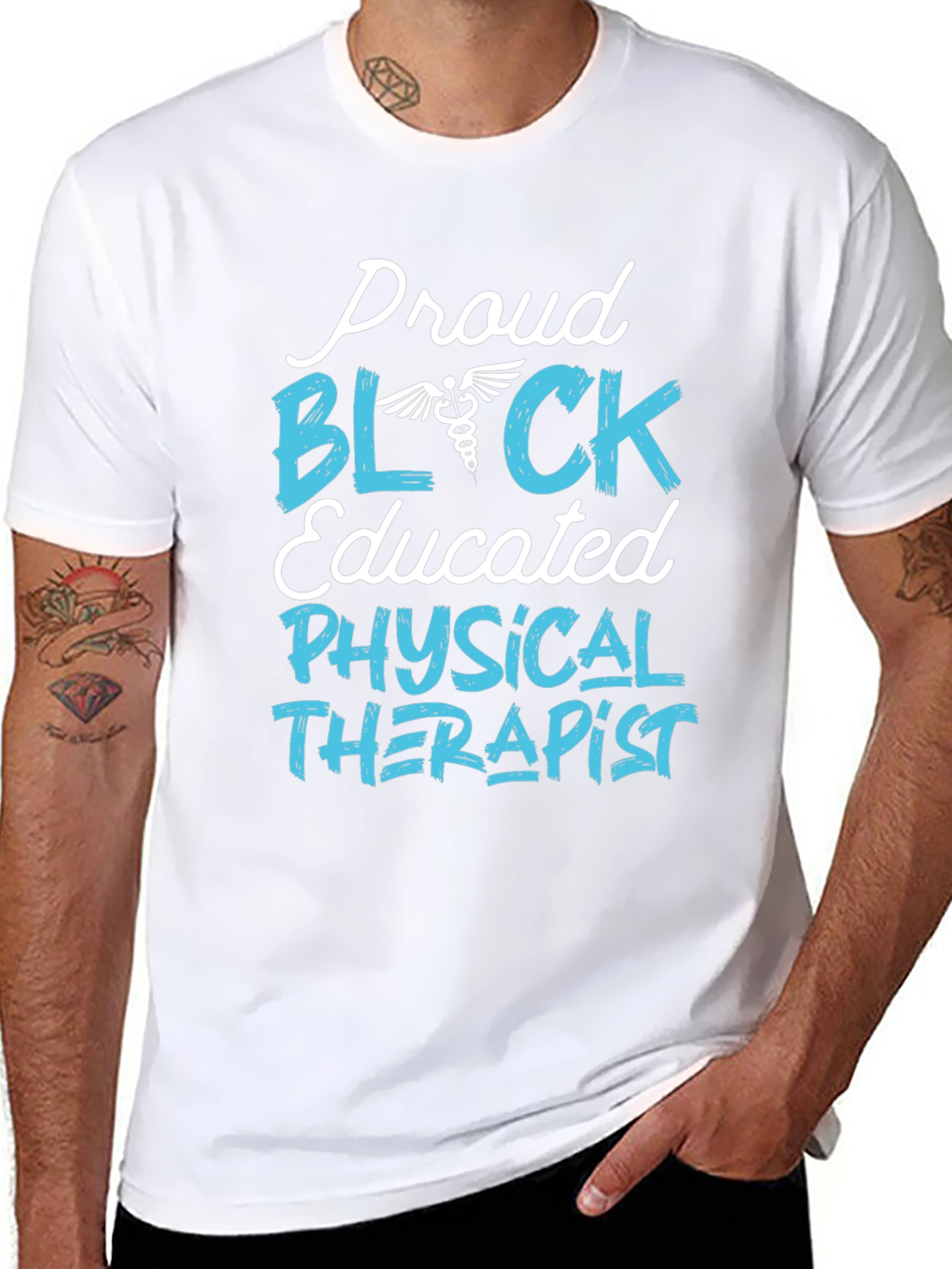 Proud Black Educated Physical Therapist T-Shirt
