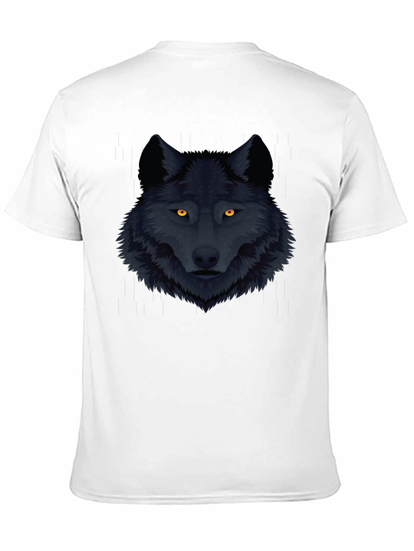 Black Wolf Graphic Tee - Mens Fashion T-Shirt
