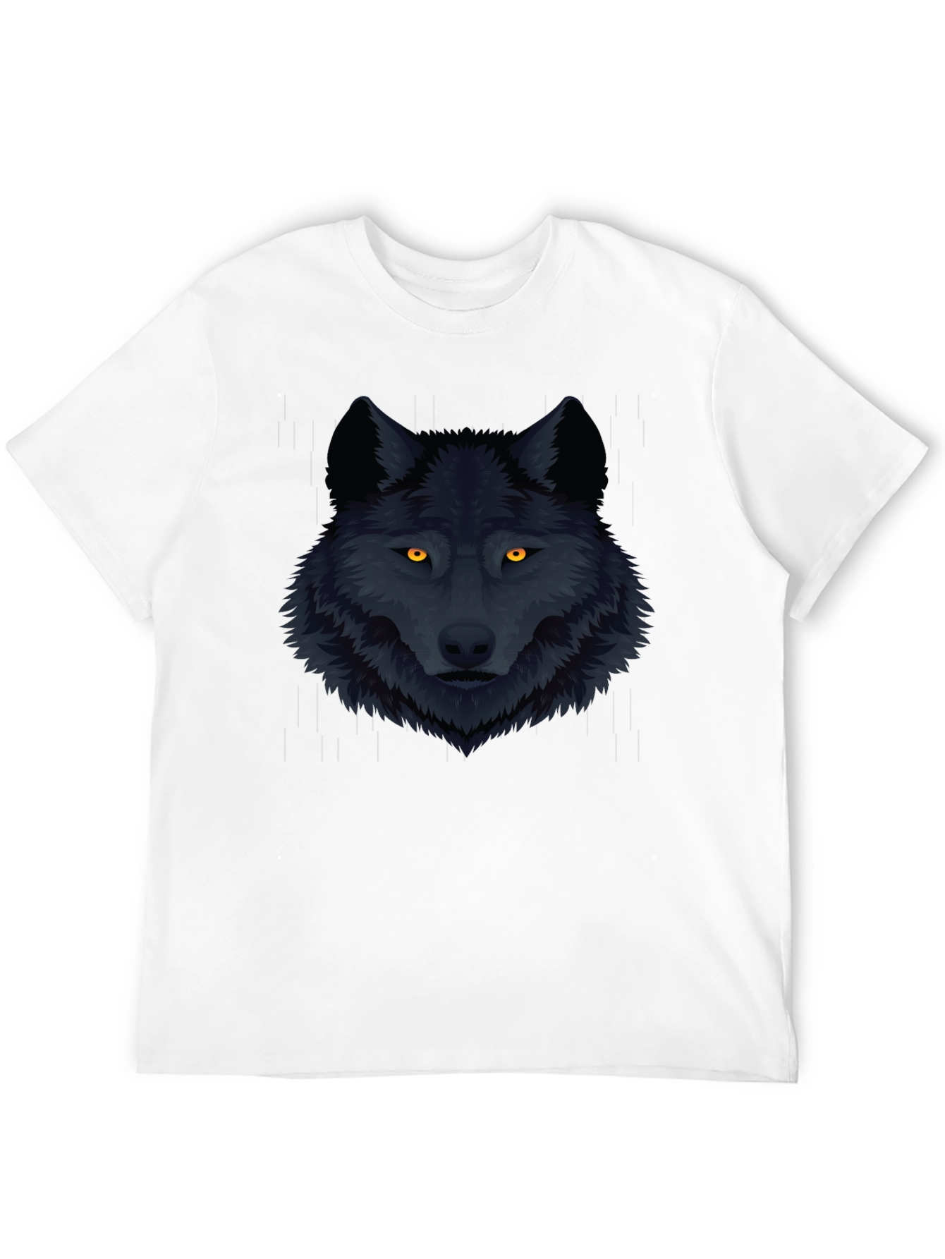 Black Wolf Graphic Tee - Mens Fashion T-Shirt