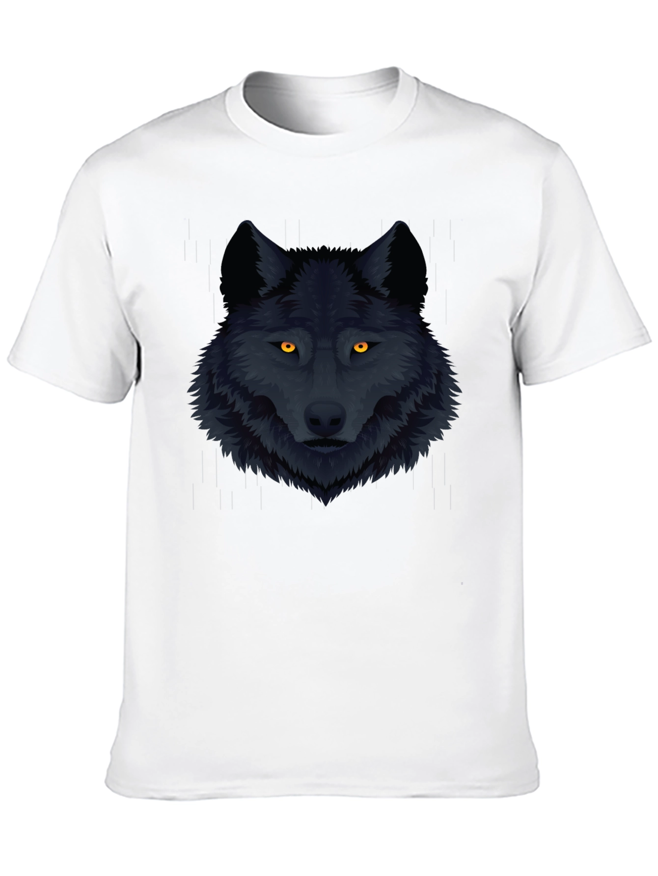 Black Wolf Graphic Tee - Mens Fashion T-Shirt