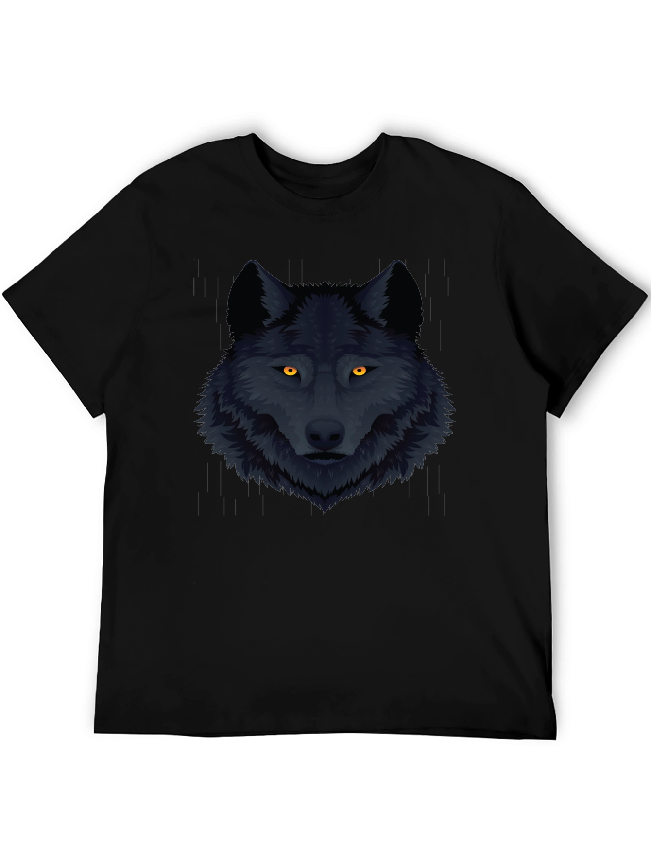 Black Wolf Graphic Tee - Mens Fashion T-Shirt