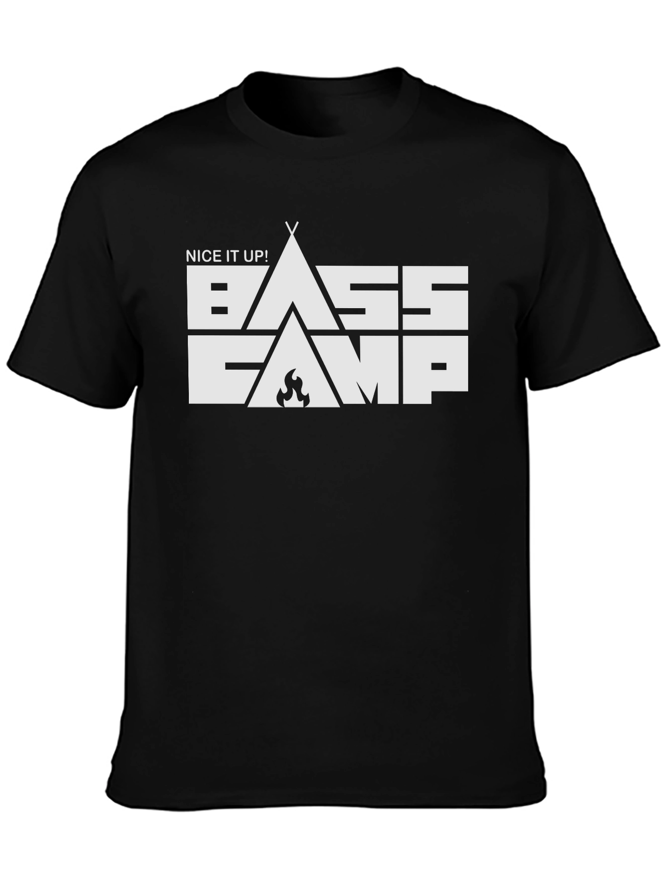 Bass Camp Tee -  Nice It Up Black T-Shirt