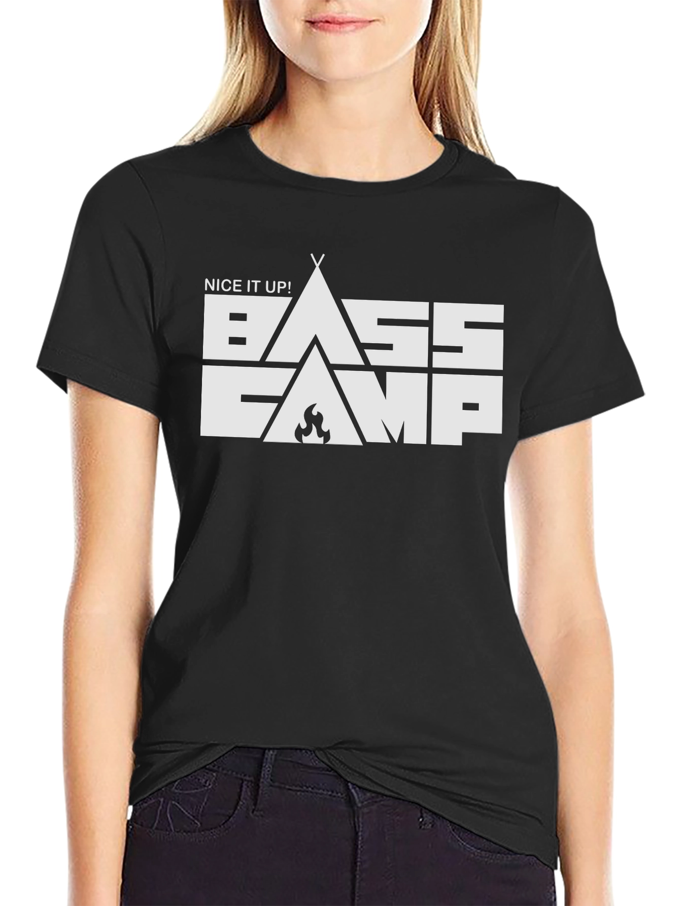 Bass Camp Tee -  Nice It Up Black T-Shirt