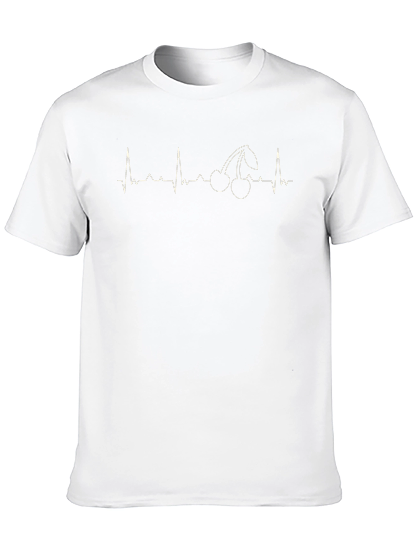 Cherry Heartbeat Graphic Black T-Shirt