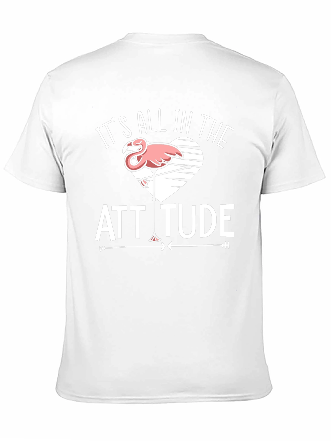 Attitude Flamingo Black T-Shirt