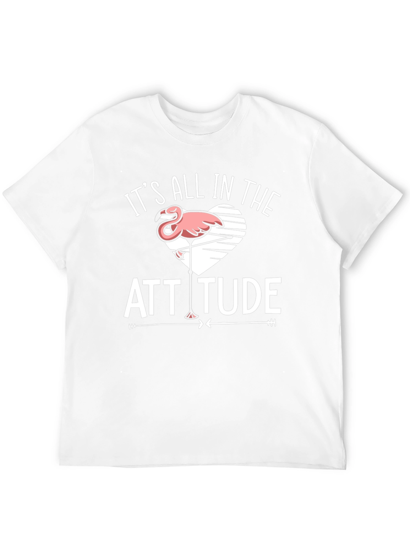 Attitude Flamingo Black T-Shirt