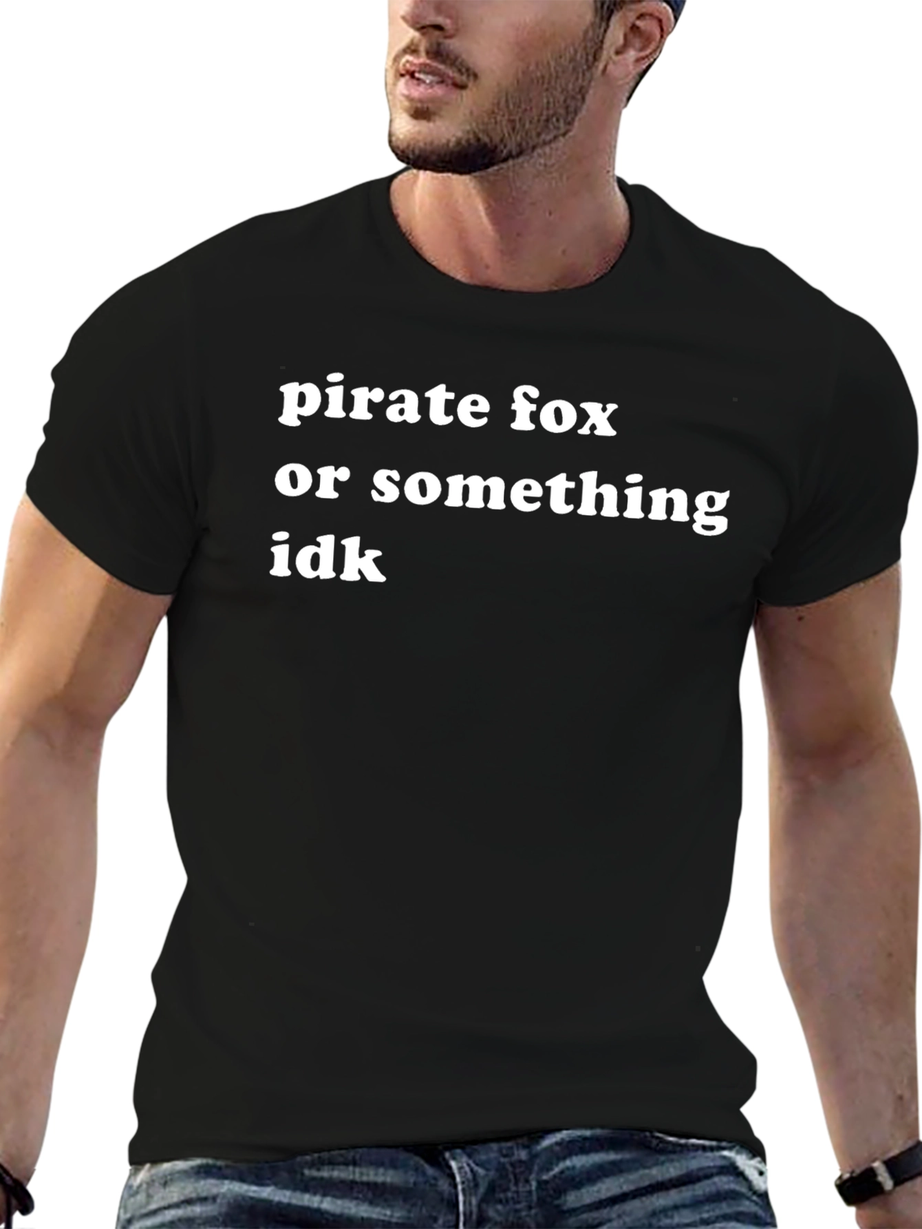 Pirate Fox Graphic T-Shirt - Funny Casual Tee