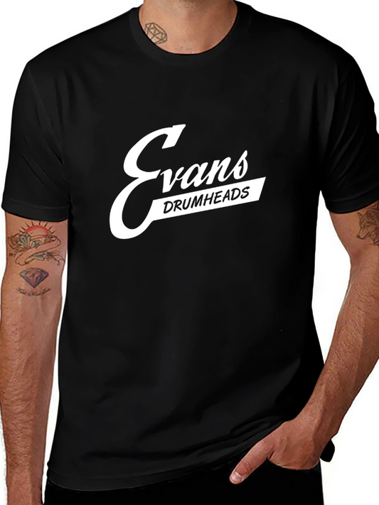 Evans Drumheads Black Graphic T-Shirt