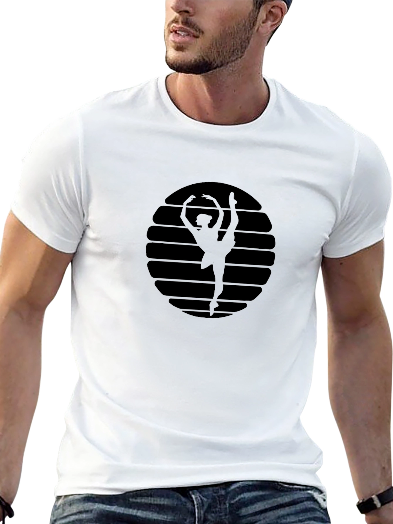 Ballerina Silhouette Graphic T-Shirt