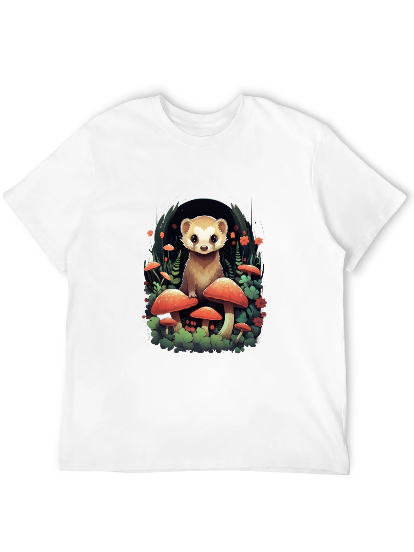 Mushroom Ferret Graphic Tee