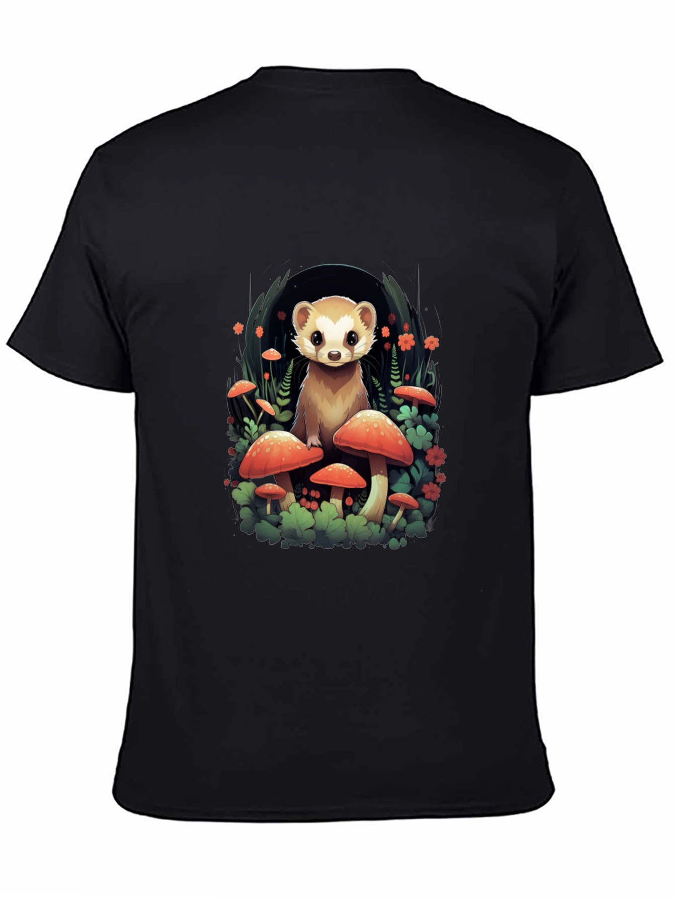 Mushroom Ferret Graphic Tee