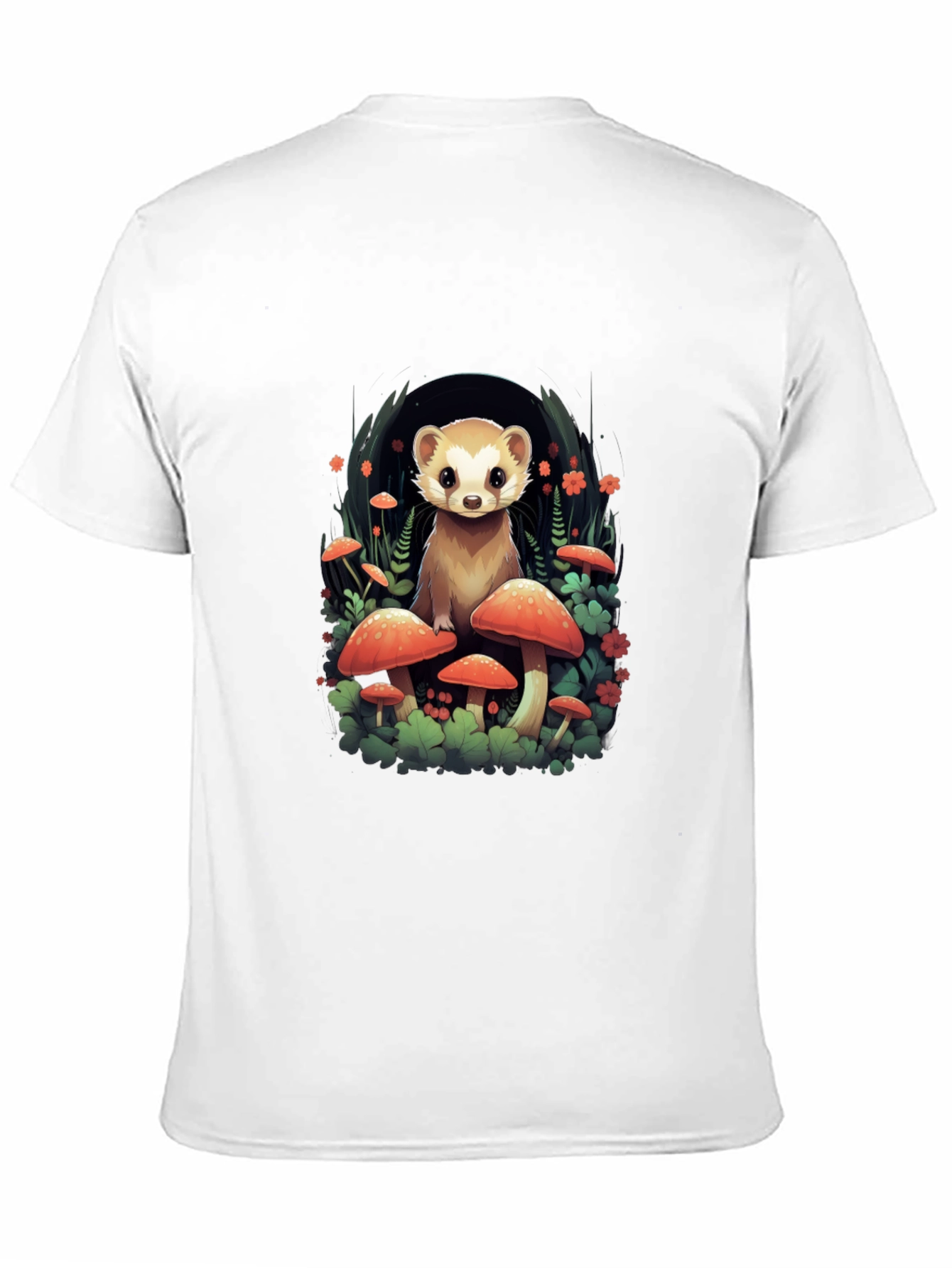 Mushroom Ferret Graphic Tee
