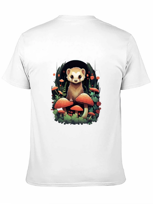 Mushroom Ferret Graphic Tee