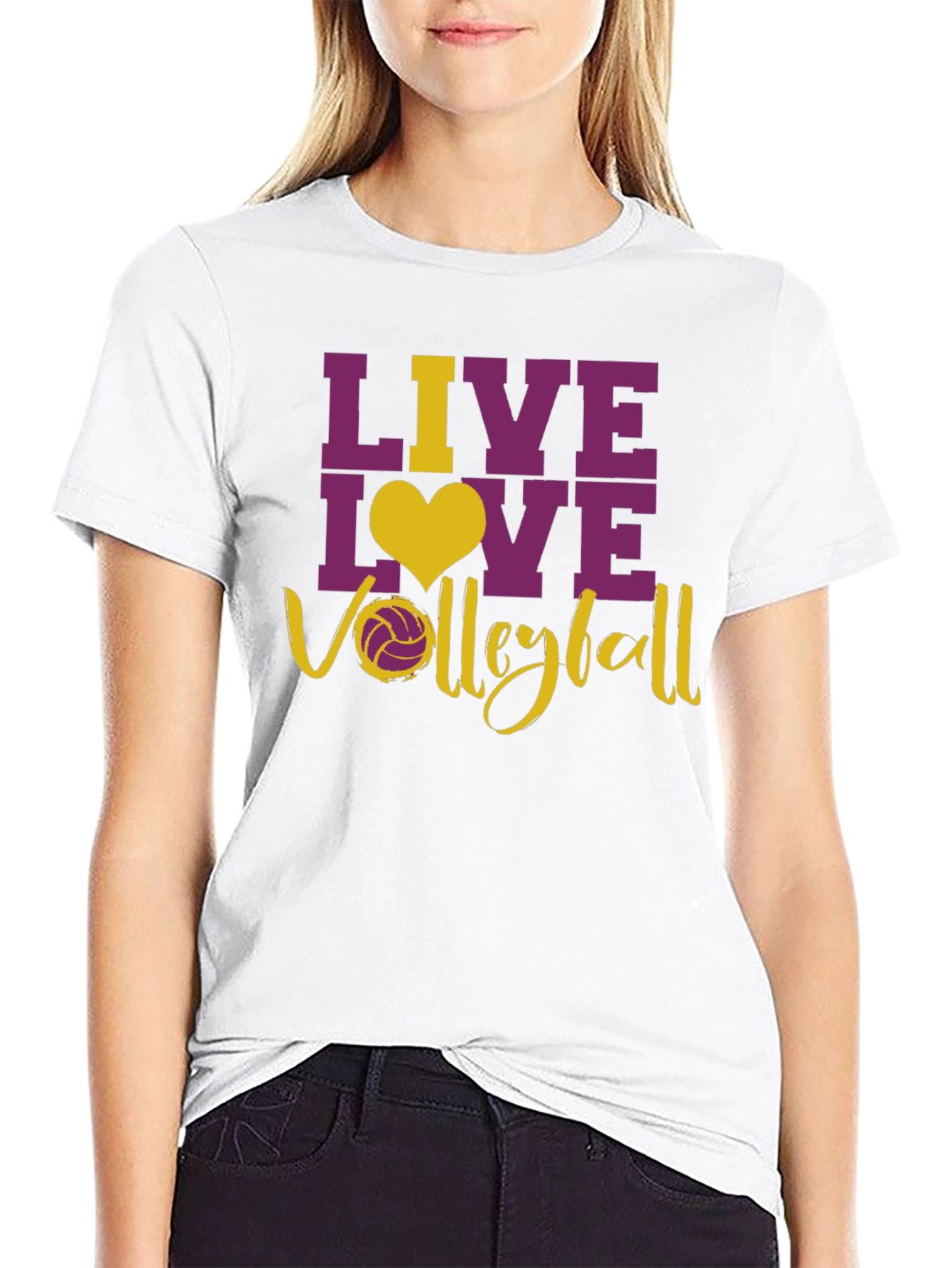 Live Love Volleyball Graphic T-Shirt