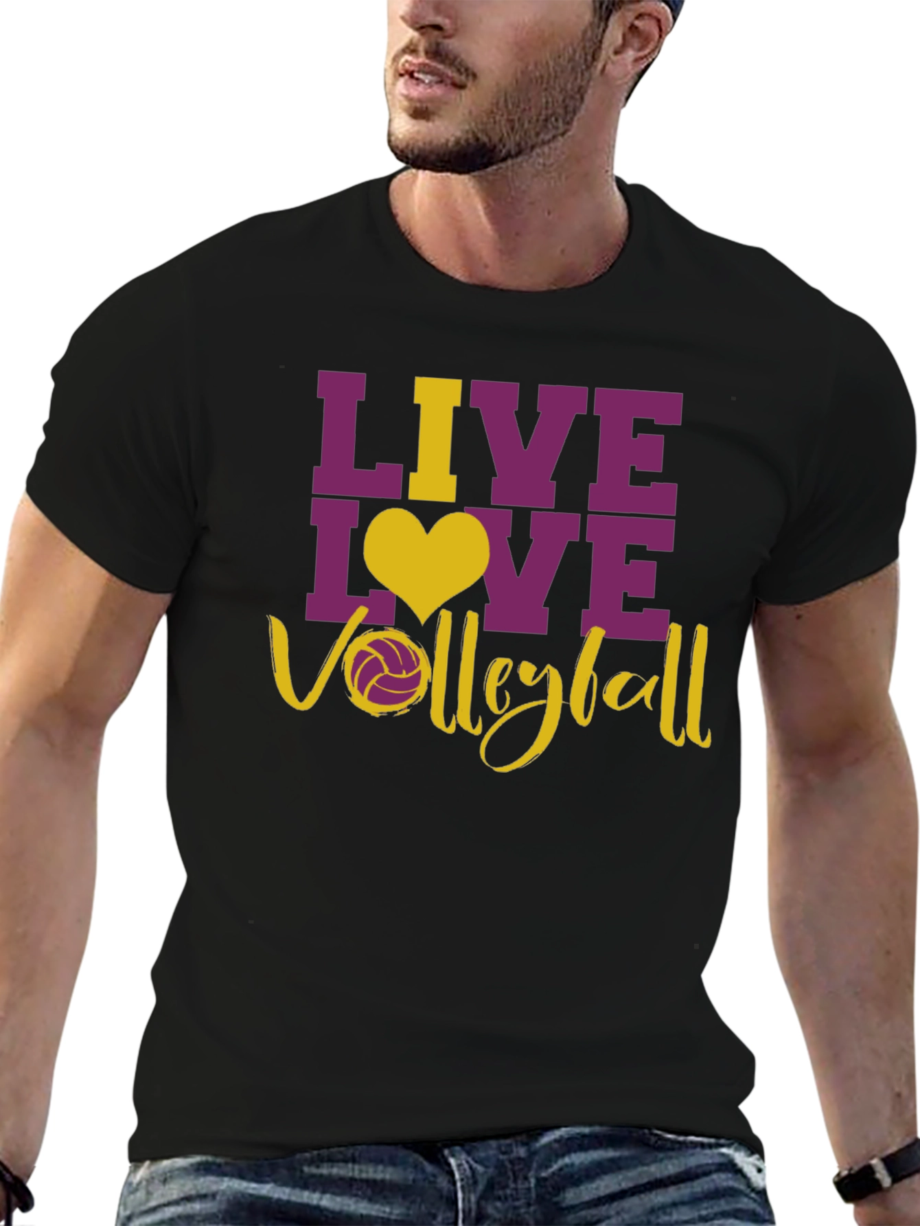 Live Love Volleyball Graphic T-Shirt