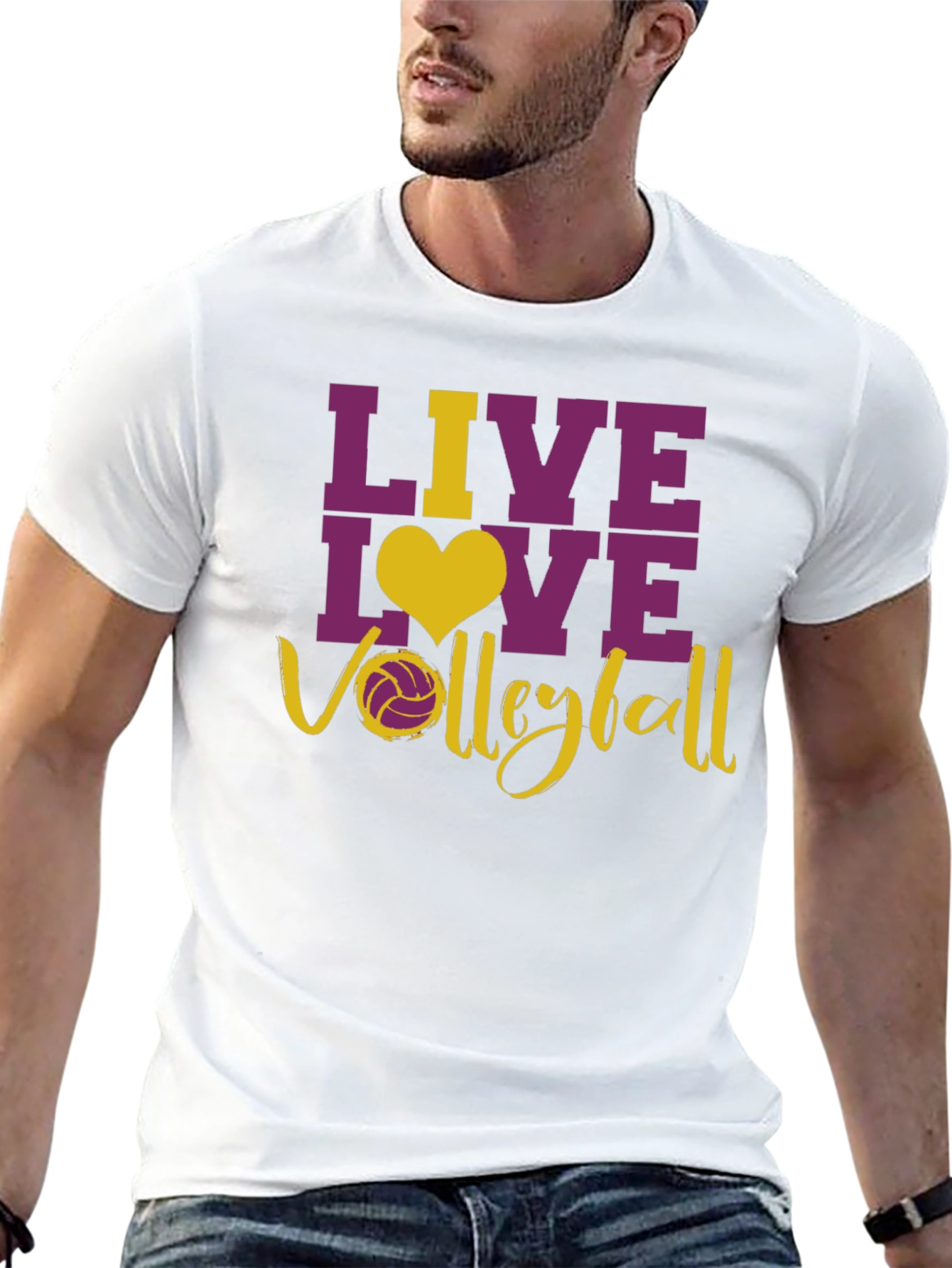 Live Love Volleyball Graphic T-Shirt