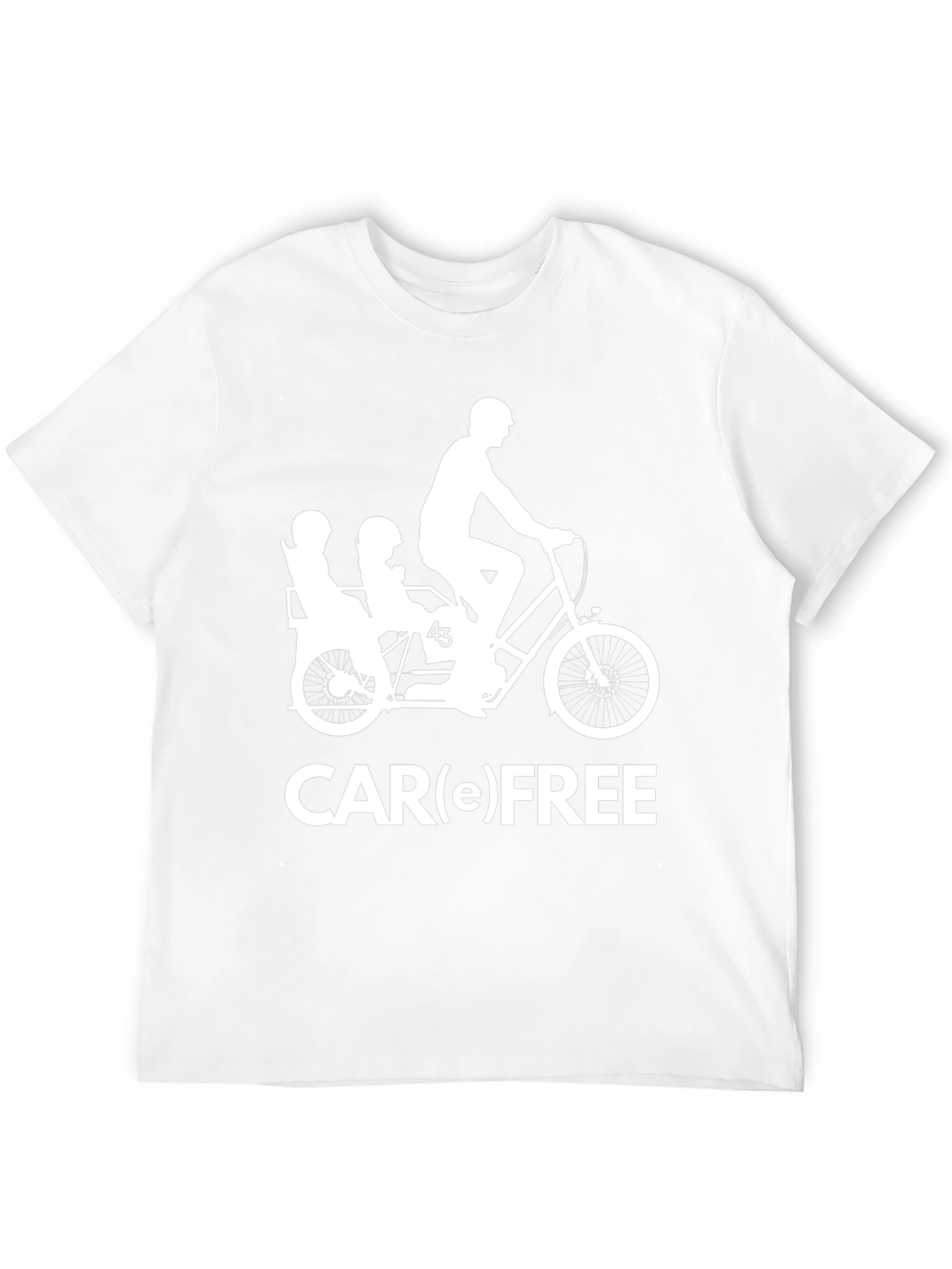 Car(e) Free T-Shirt - Cycling Family Fun