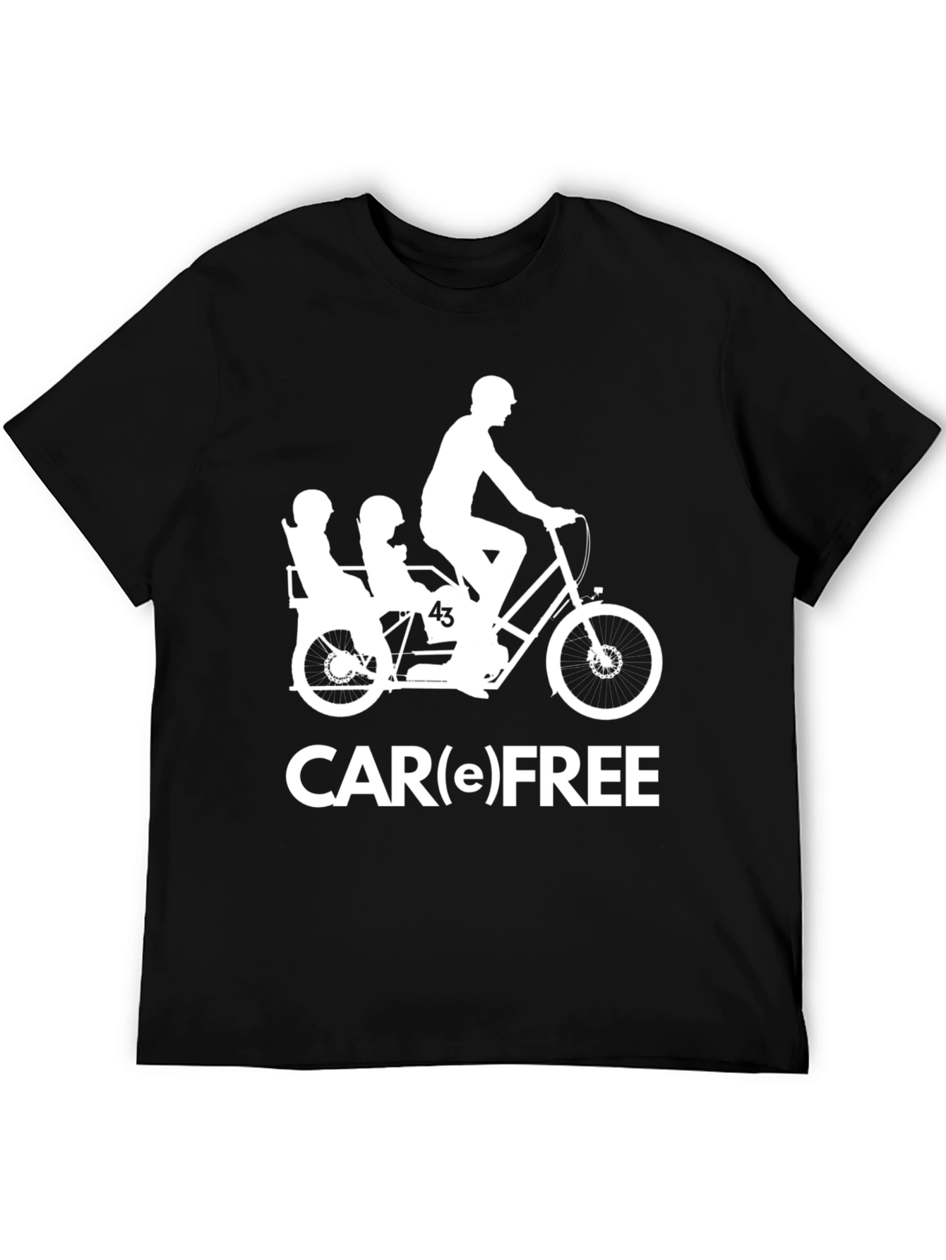 Car(e) Free T-Shirt - Cycling Family Fun