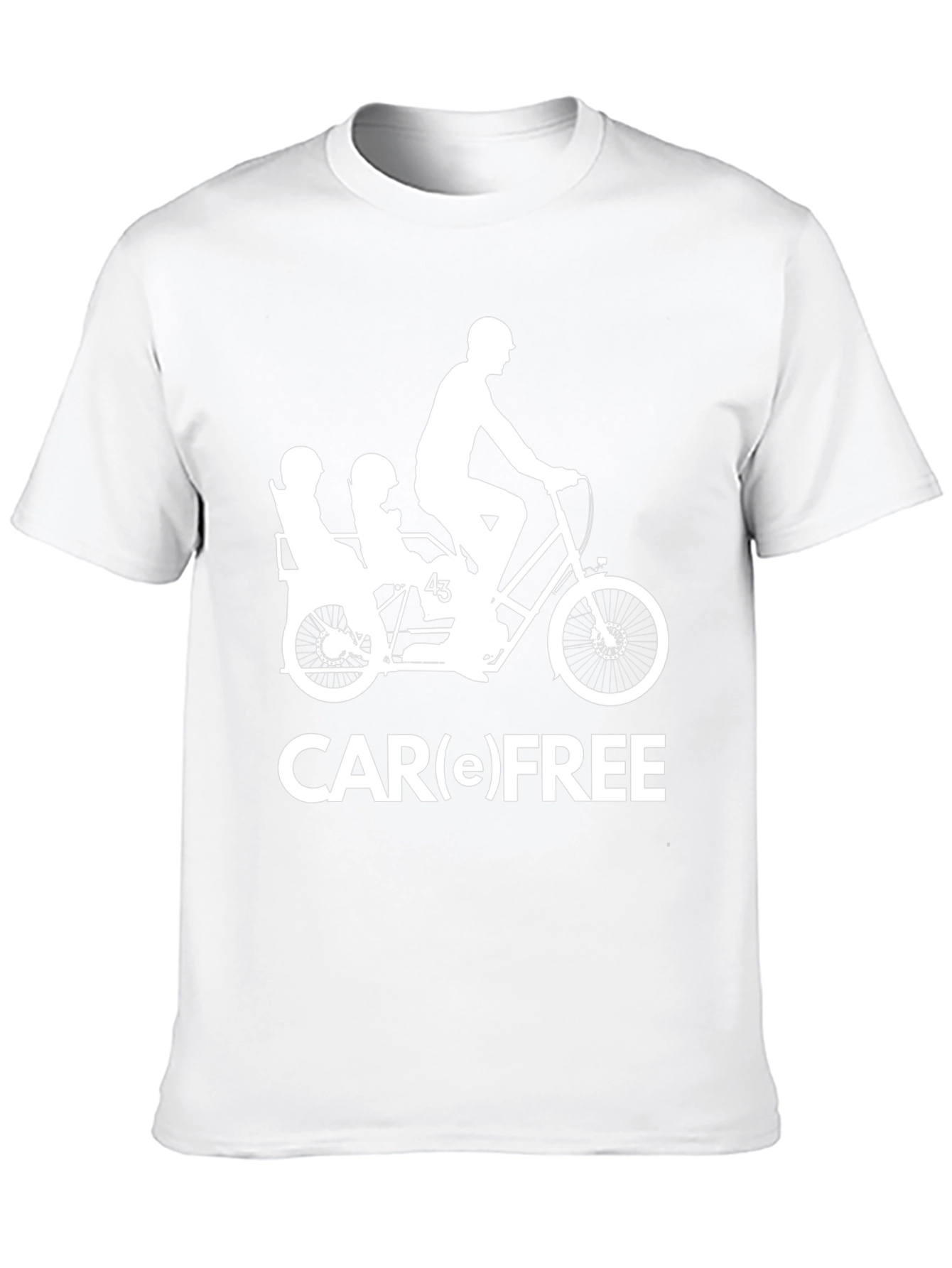 Car(e) Free T-Shirt - Cycling Family Fun