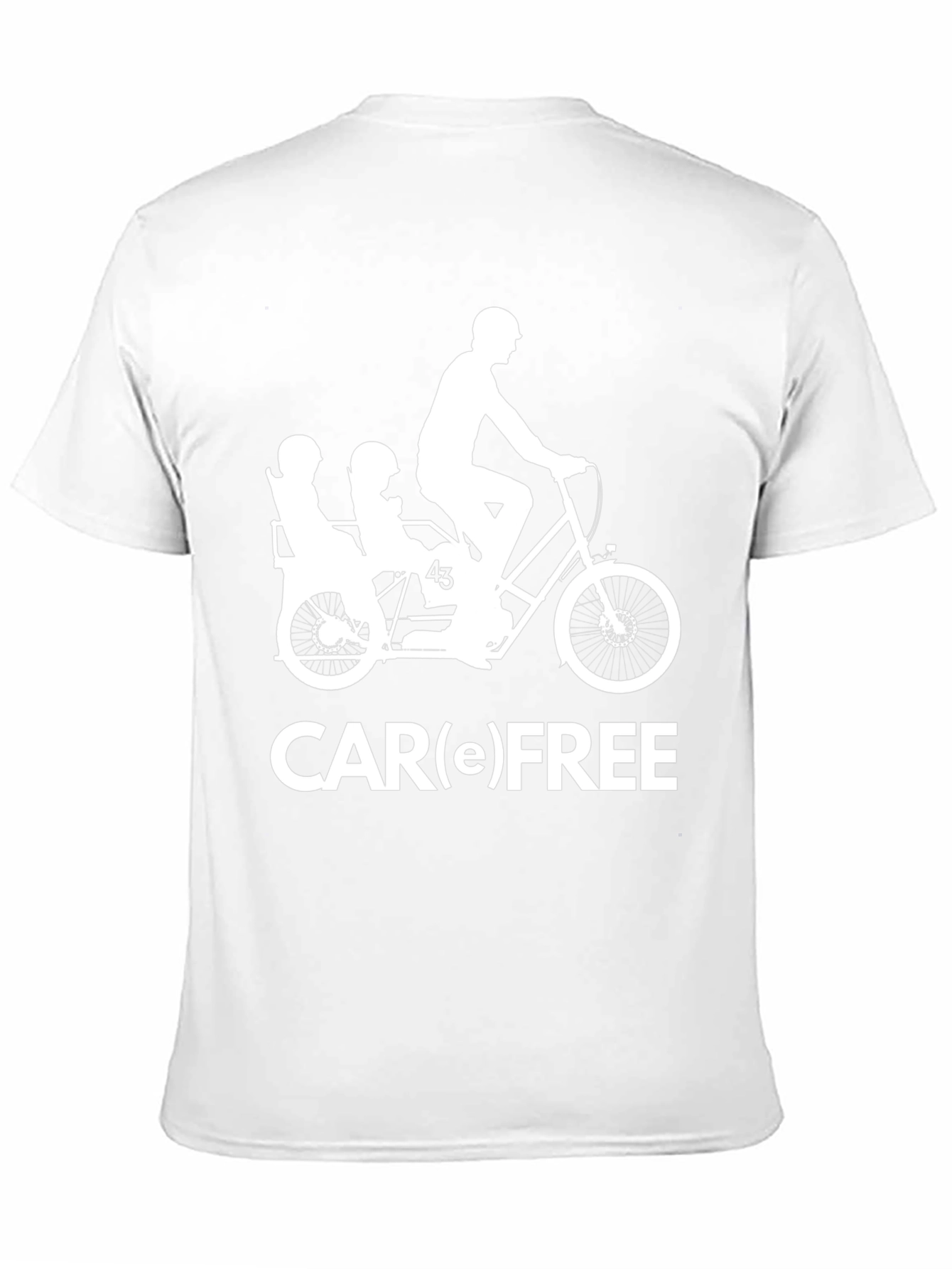 Car(e) Free T-Shirt - Cycling Family Fun