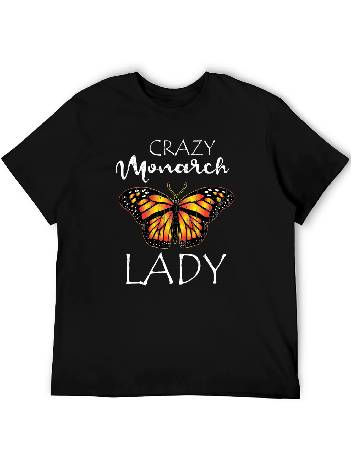 Crazy Monarch Lady Butterfly Graphic Tee