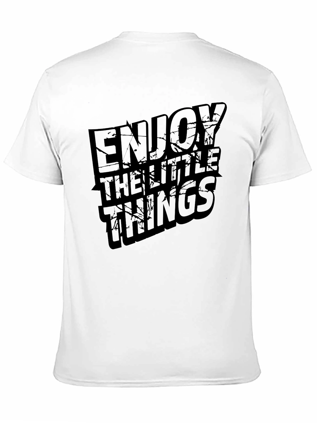Enjoy The Little Things Black Graphic Tee