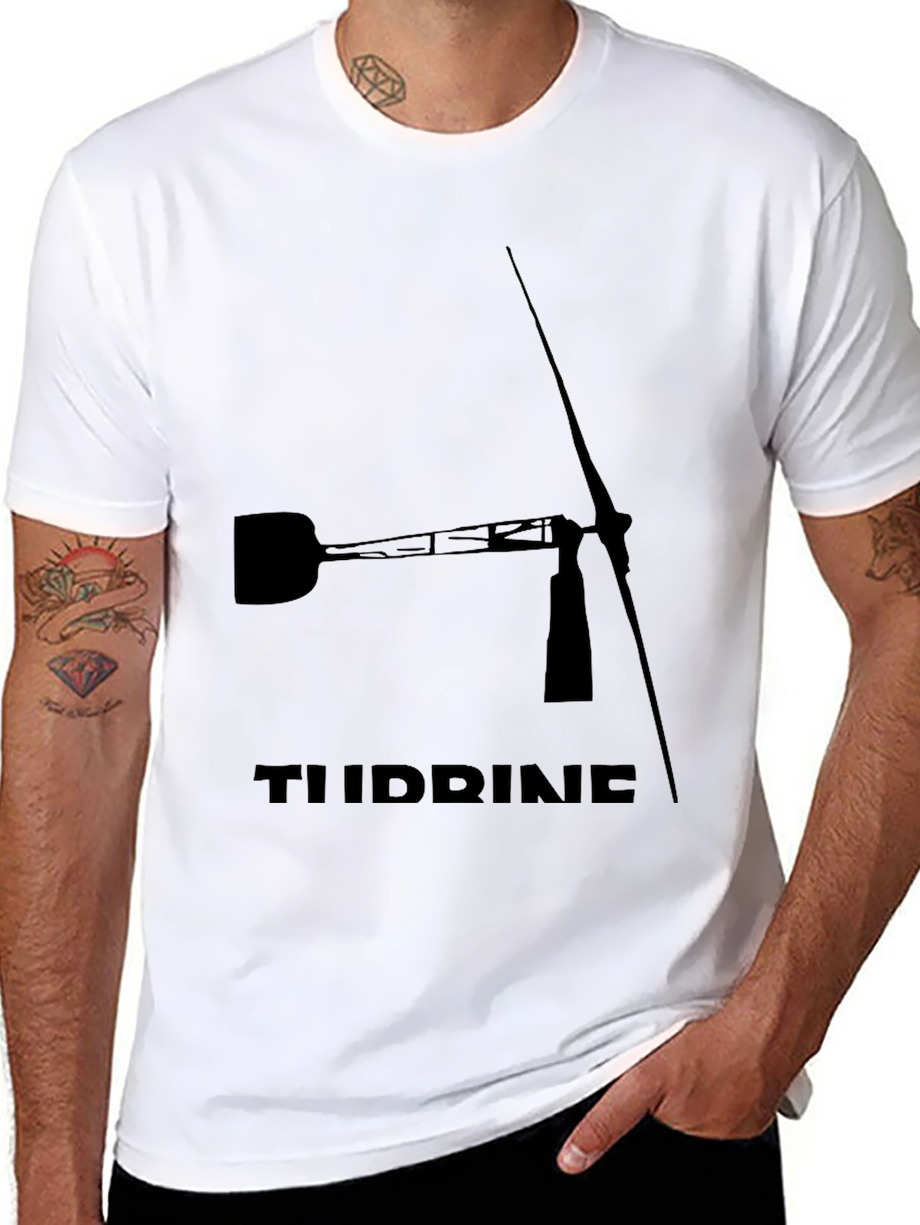 Turbine Graphic Black T-Shirt