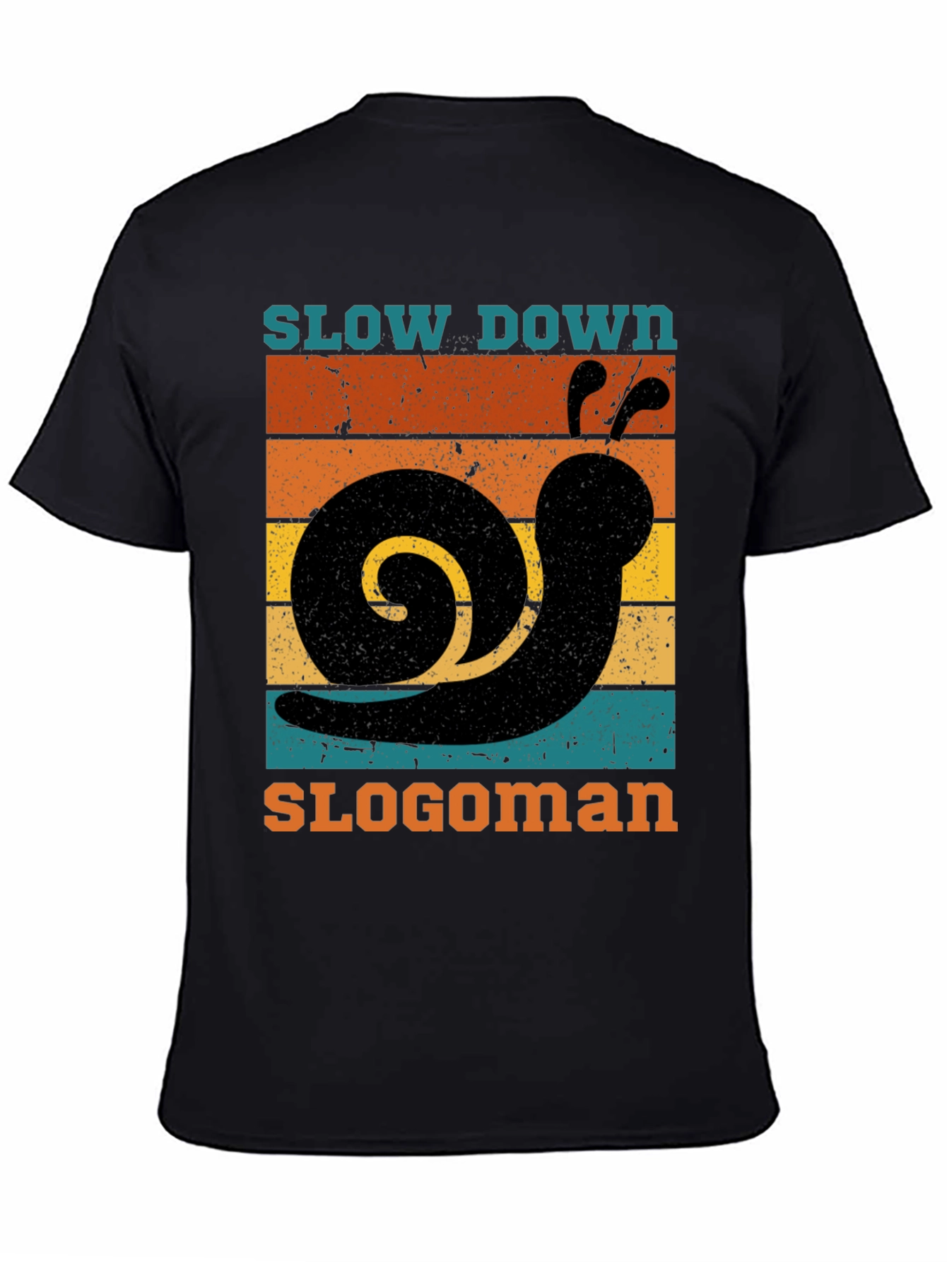 Retro Slow Down Slogoman Snail T-Shirt