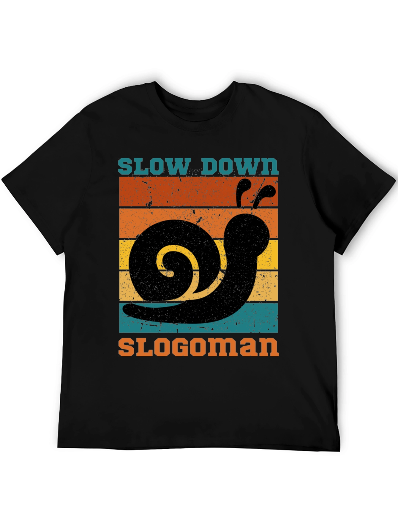 Retro Slow Down Slogoman Snail T-Shirt