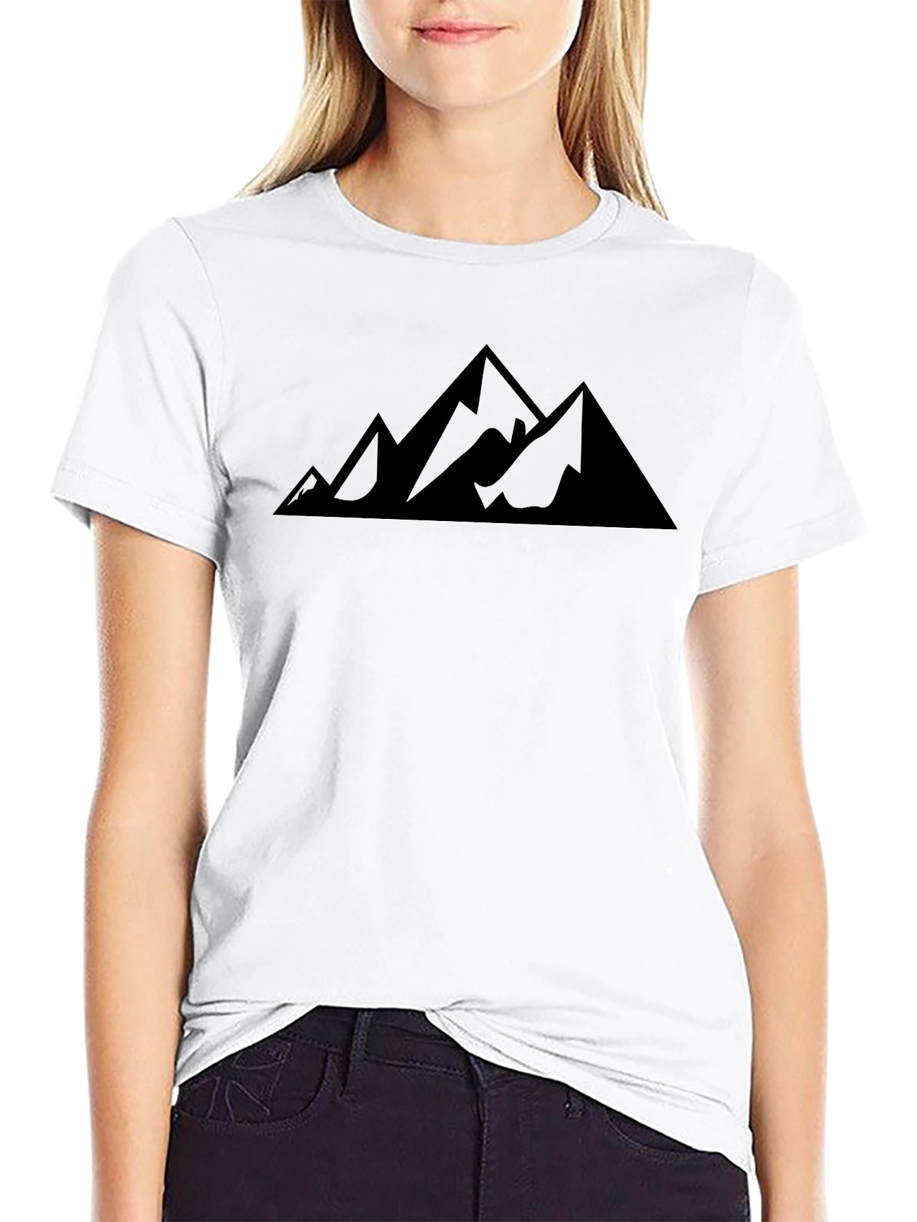 Mountain Peak Graphic Tee - Classic Black