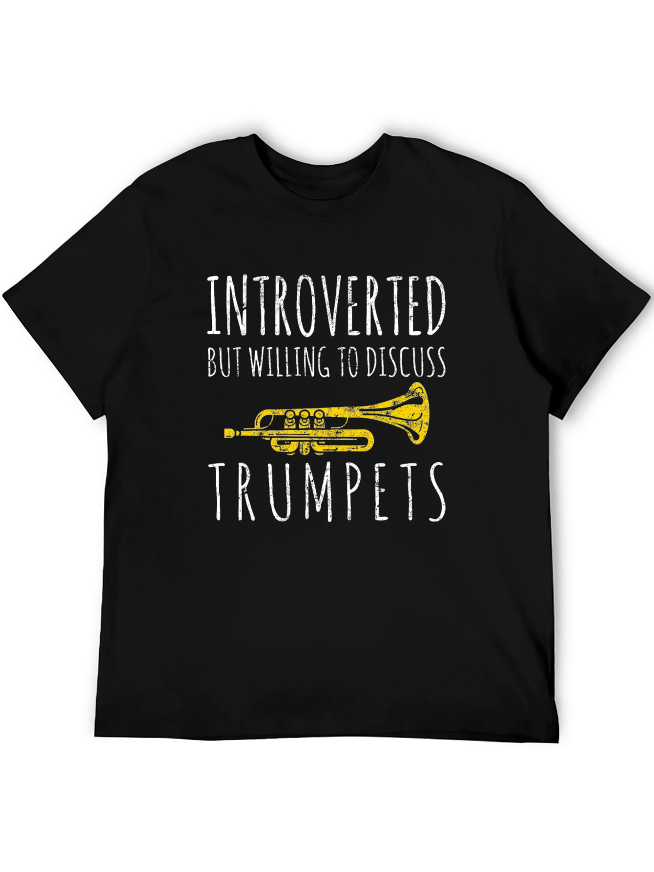 Introverted Trumpet T-Shirt - Music Lover Tee