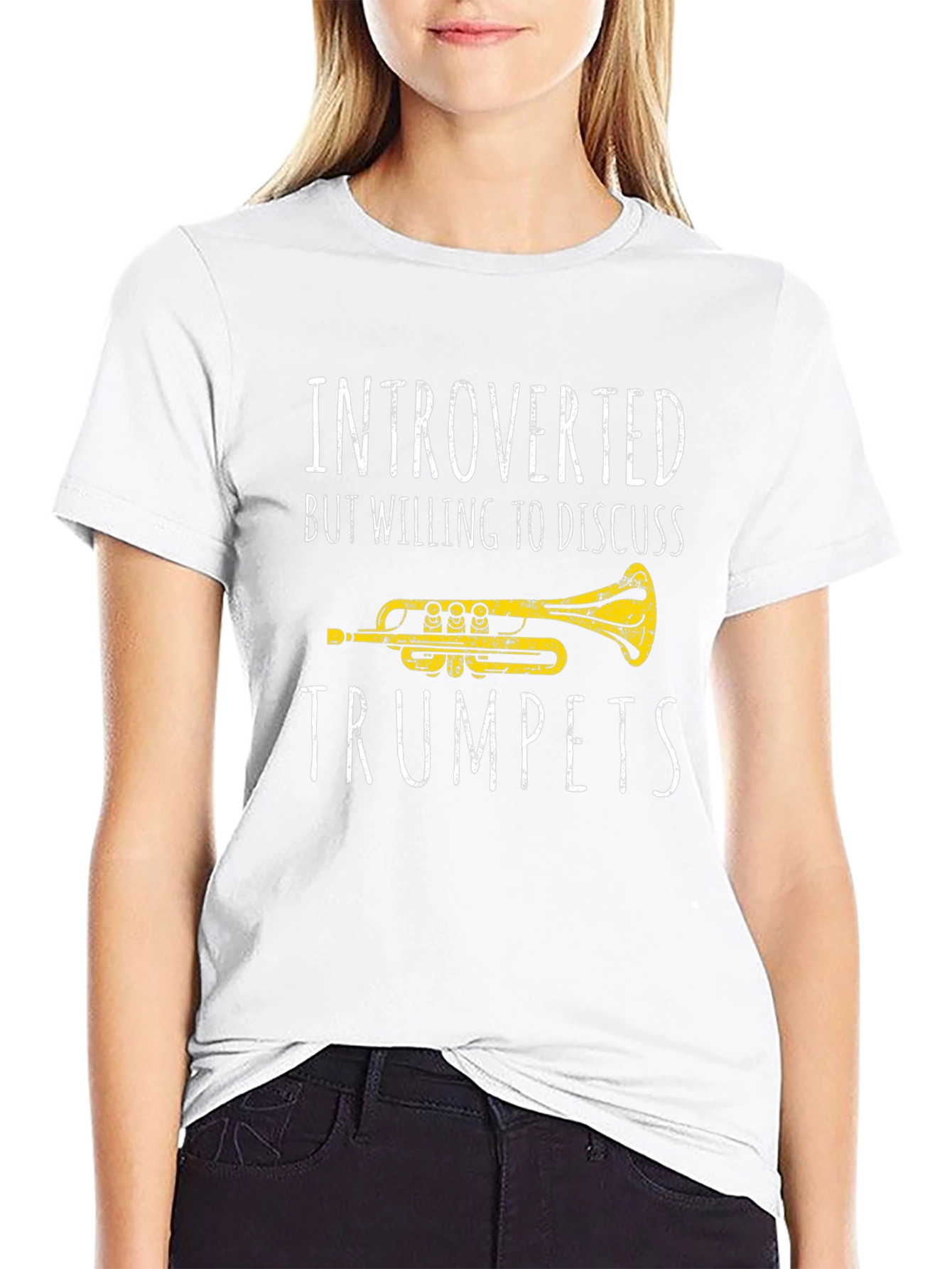 Introverted Trumpet T-Shirt - Music Lover Tee