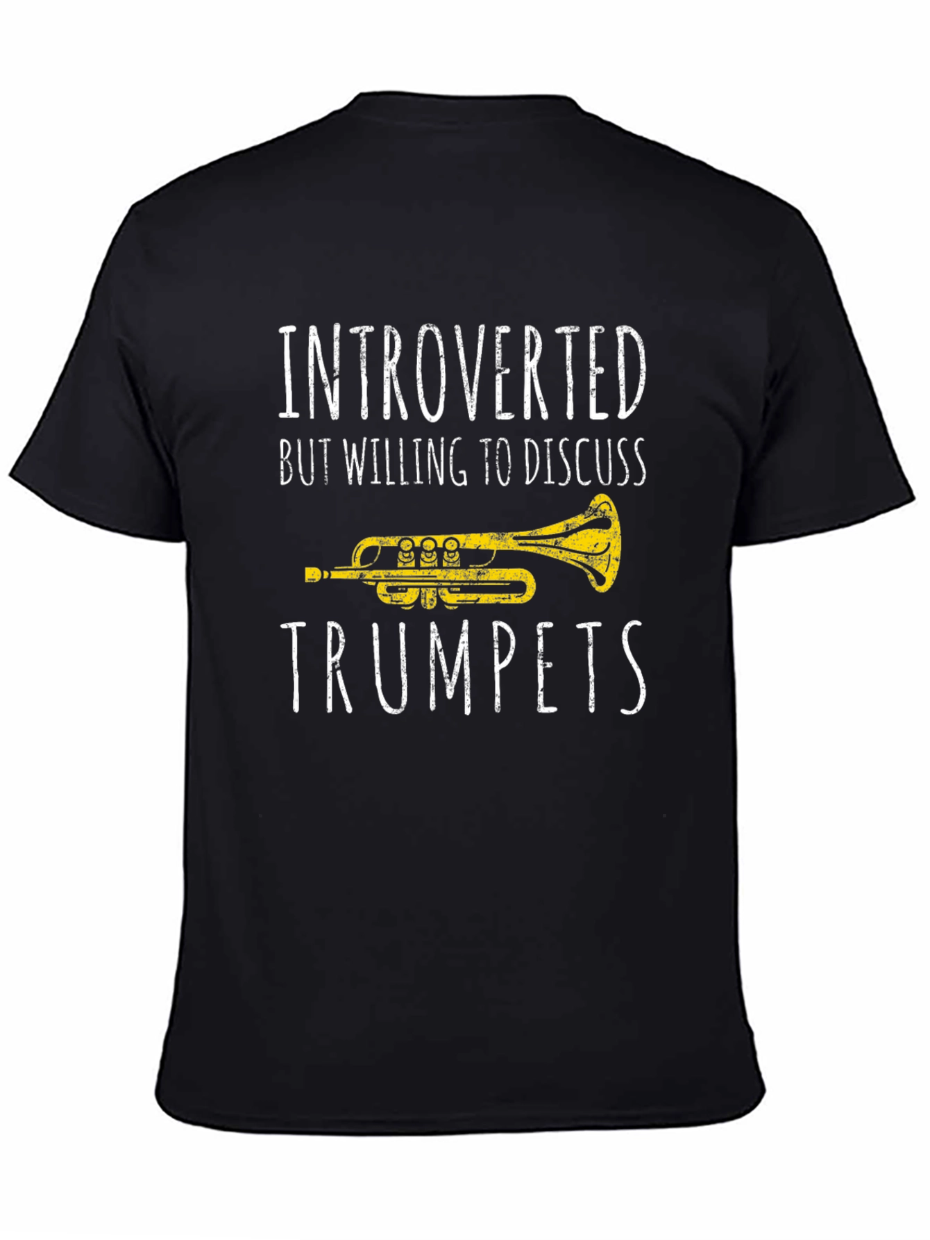 Introverted Trumpet T-Shirt - Music Lover Tee