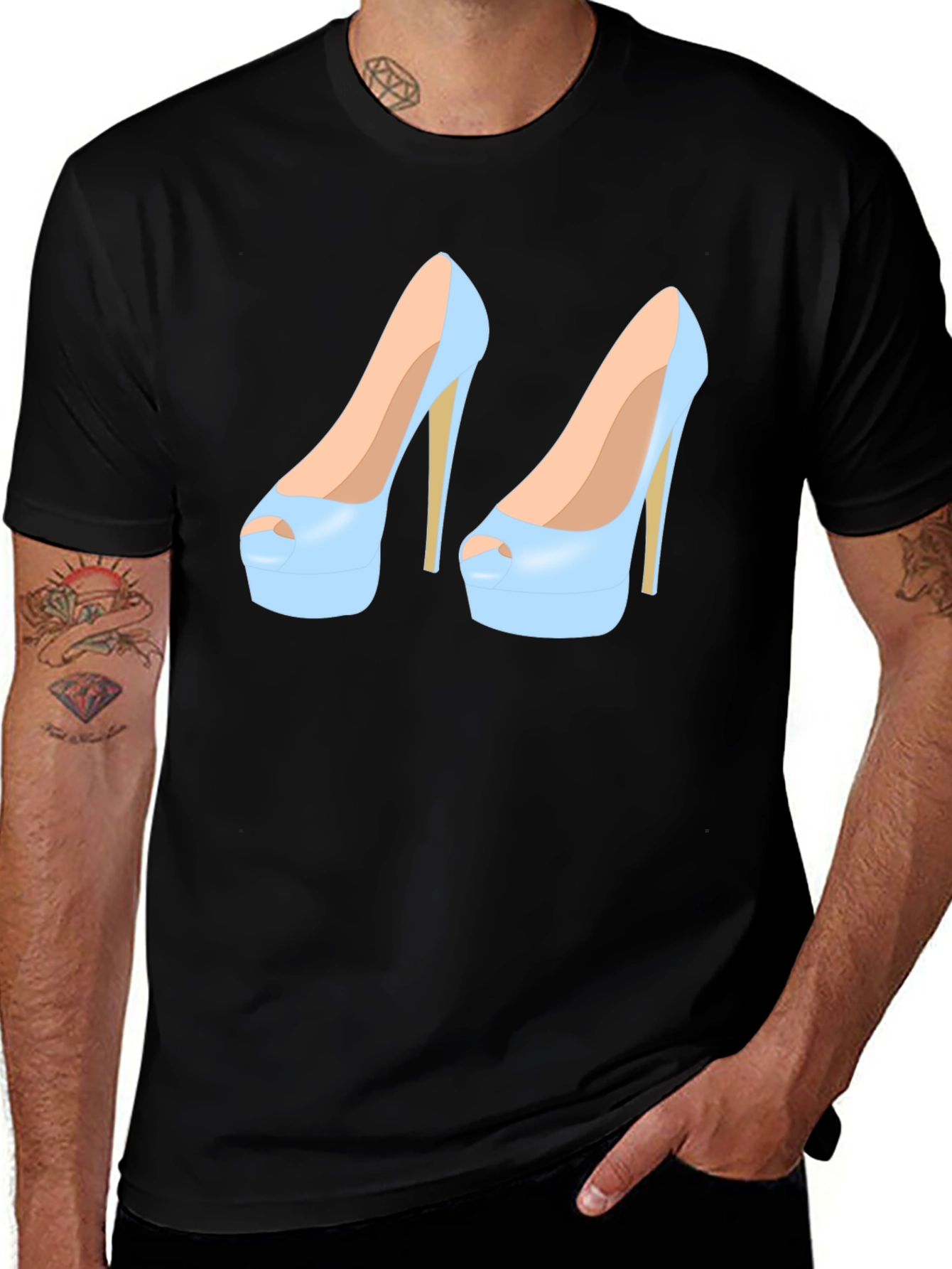 High Heel Shoe Graphic Tee - Stylish and Unique