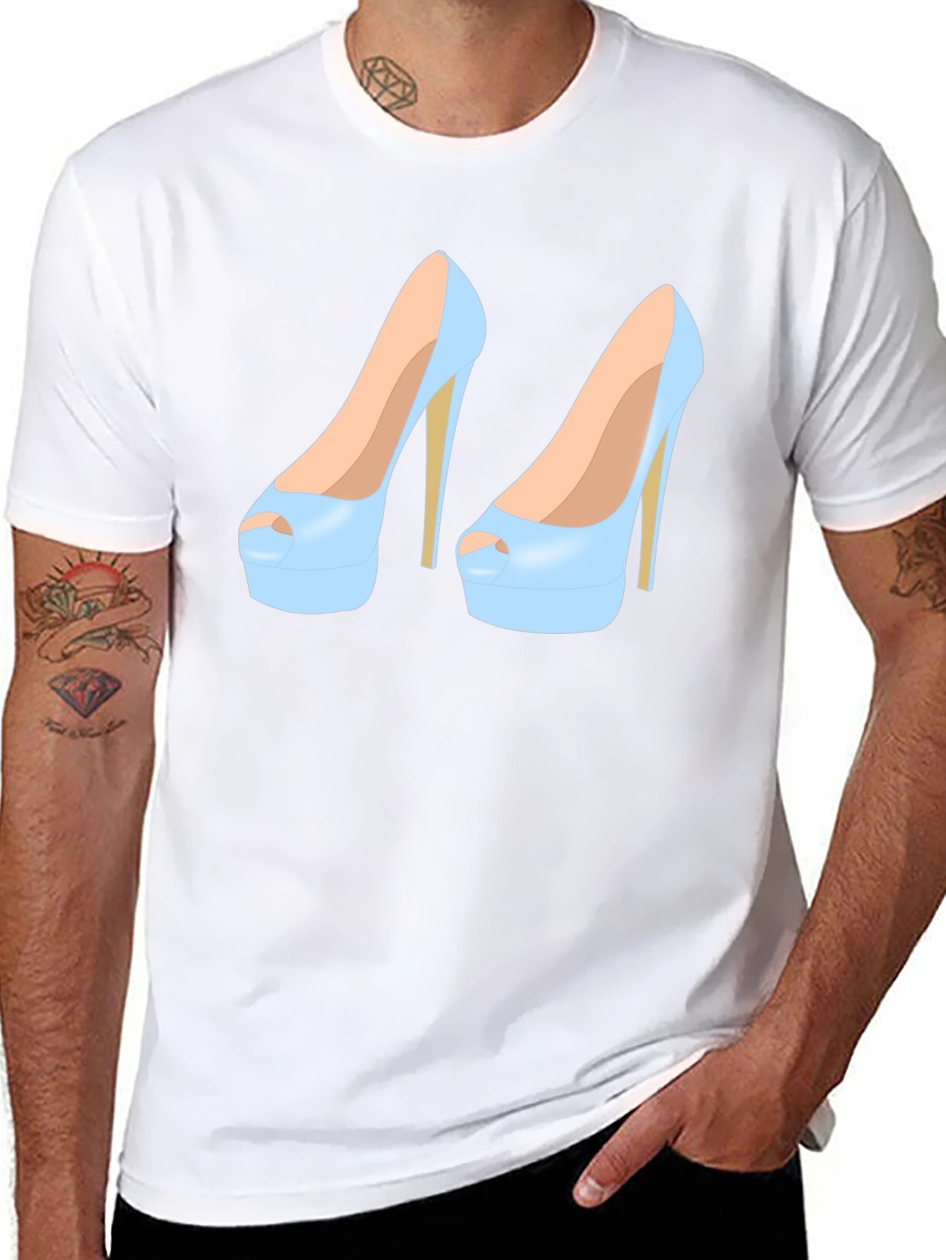 High Heel Shoe Graphic Tee - Stylish and Unique